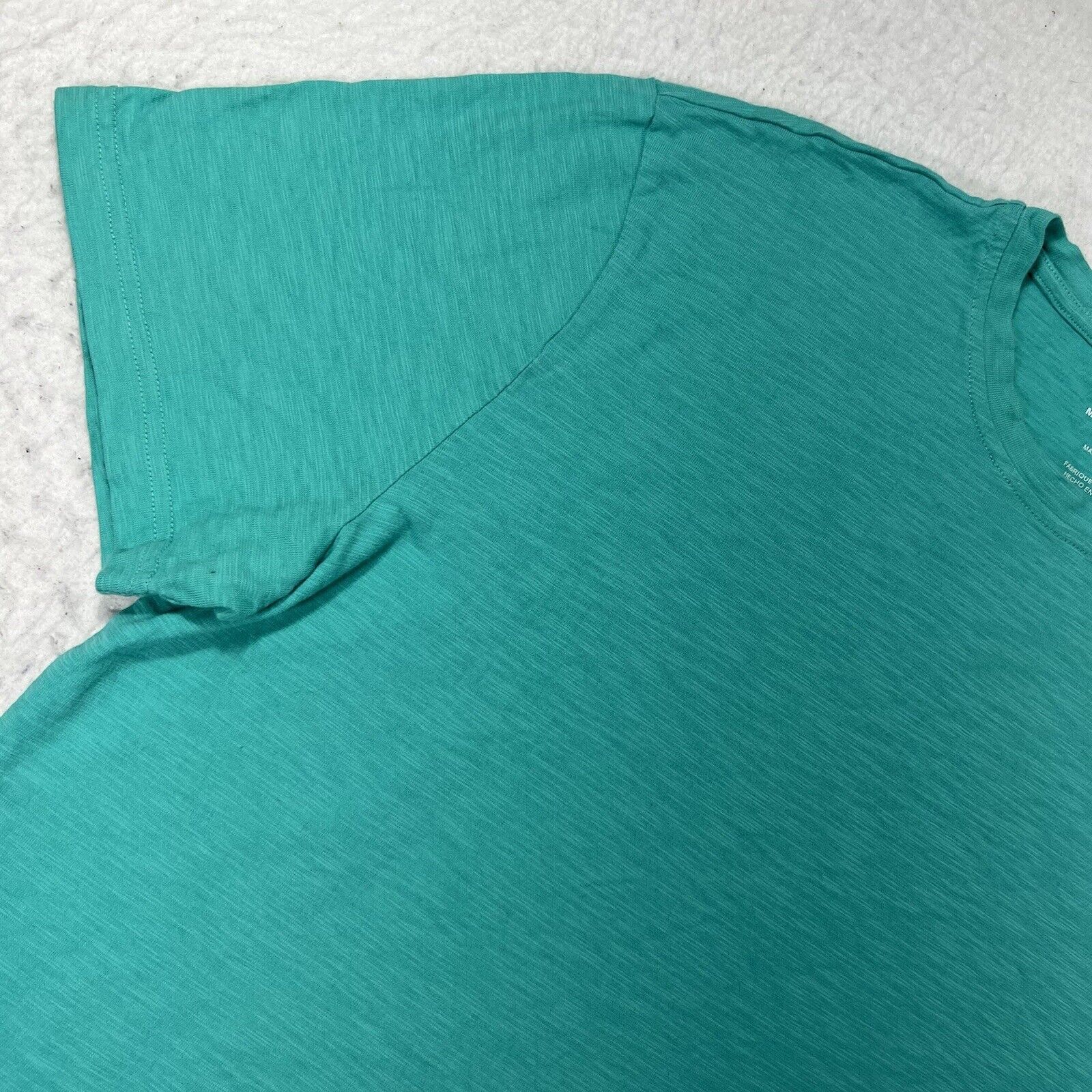 Michael Kors Michael Kors Men's Large Teal Green Canvas T Shirt Size US L / EU 52-54 / 3 - 4 Thumbnail