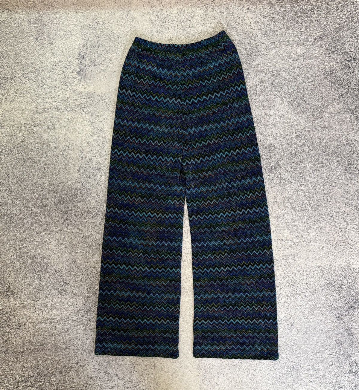 Missoni MISSONI Chevron ZigZag Knit 2-Piece Set Top & Wide Leg Pants Size 30" / US 8 / IT 44 - 20 Thumbnail