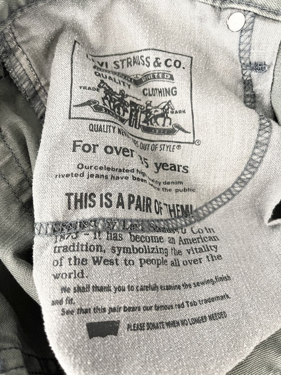 Levi's STEAL! 1980s Levi's White Tab 514 Flare Pants Size US 36 / EU 52 - 9 Thumbnail