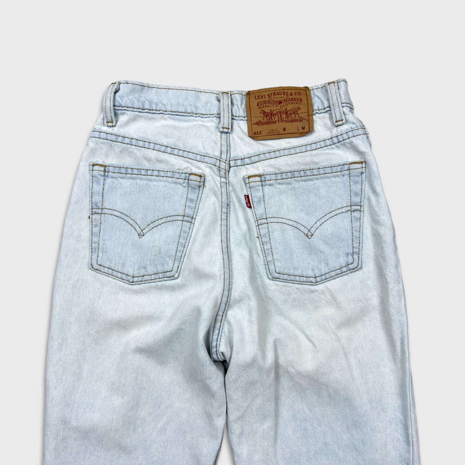 Levi's × Vintage Vintage Levi's 512 Jeans 24x30 Slim Fit Taper Denim 90s Pant Size 24" / US 00 / IT 34 - 7 Thumbnail