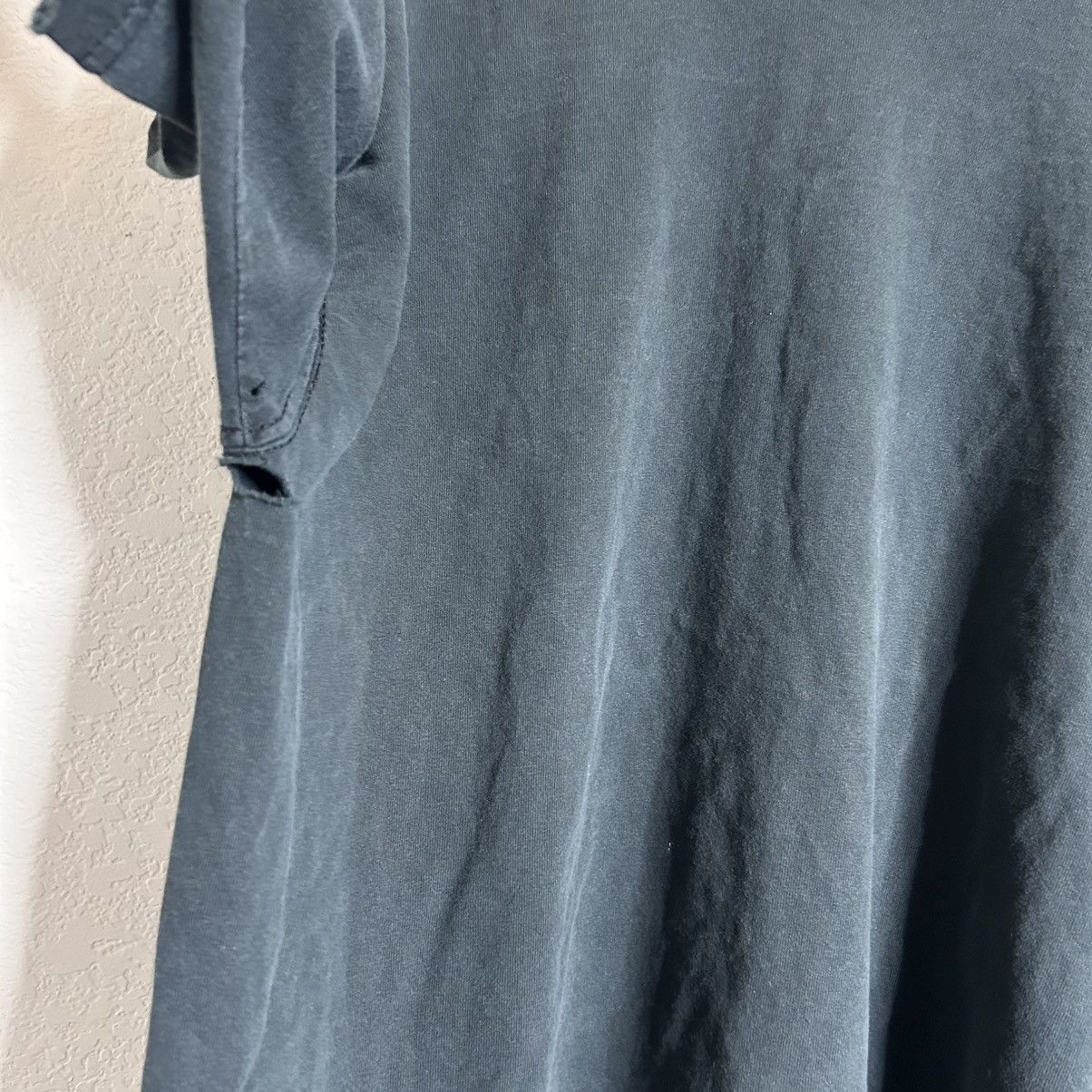 Fruit Of The Loom × Vintage Vintage 90s fruit of the loom faded black blank tee shirt Size US XL / EU 56 / 4 - 4 Thumbnail