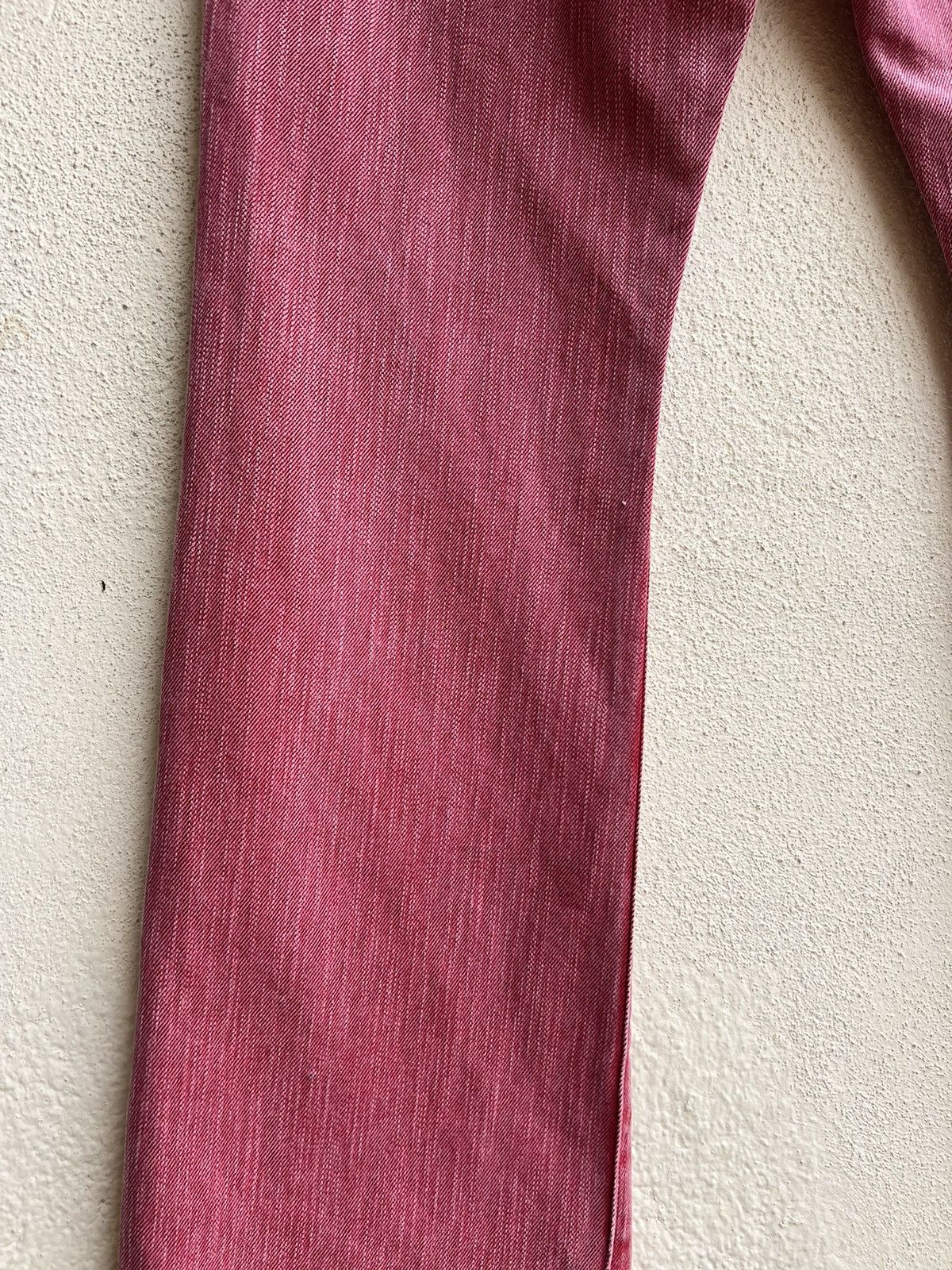 semanticdesign Vintage Semantic Design Sensation Fade Red Denim Flare Jeans Size US 29 - 17 Thumbnail