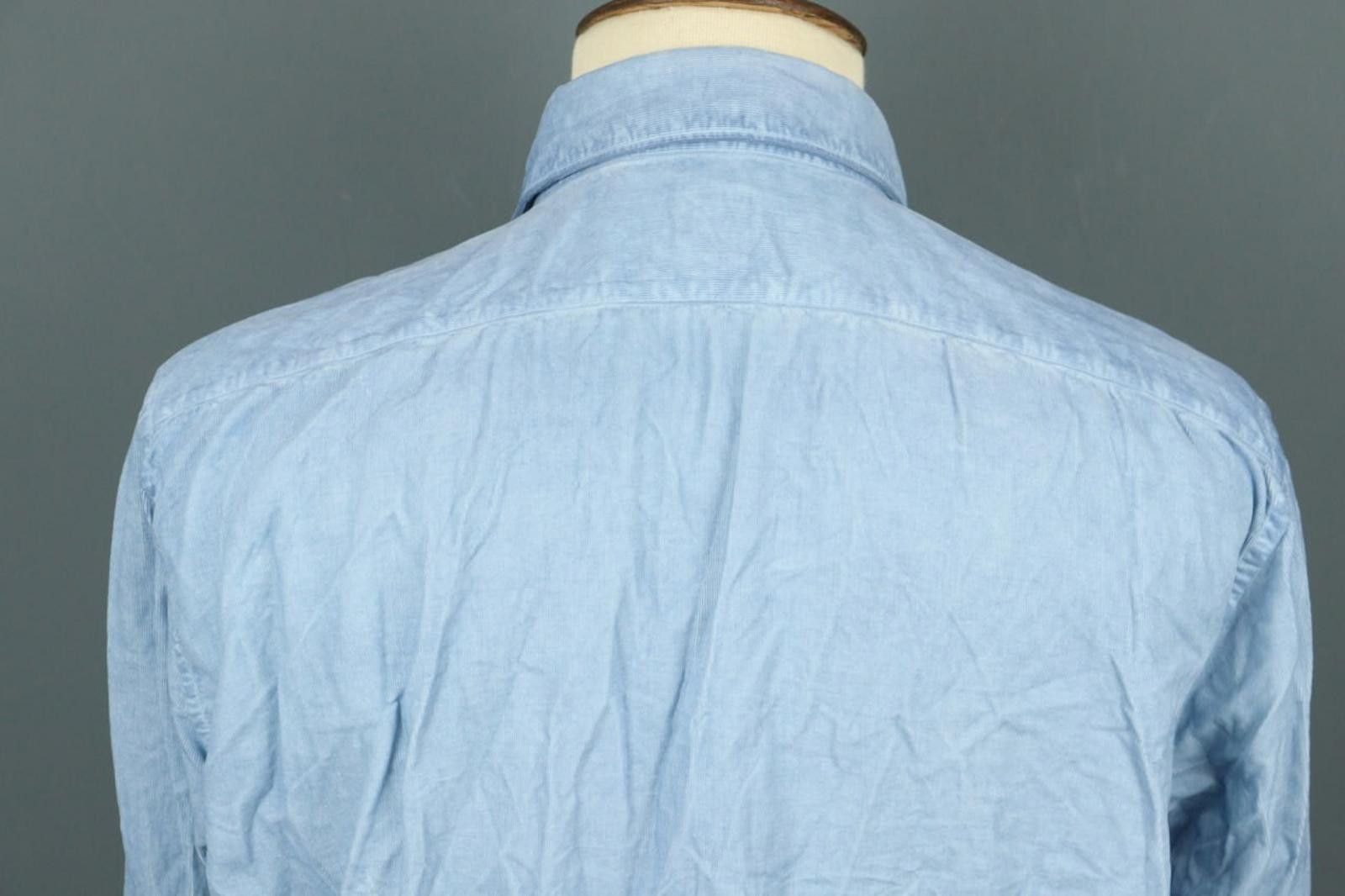 Designer Boggi Milano Custom Fit Blue Button Down Shirt Size XXL Size US XXL / EU 58 / 5 - 9 Thumbnail