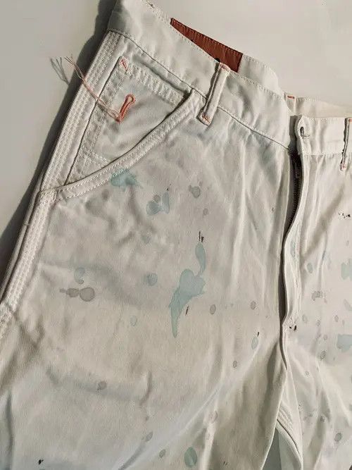 Acne Studios Acne Studios Painted denim trousers white multicolor Size US 32 / EU 48 - 1 Thumbnail
