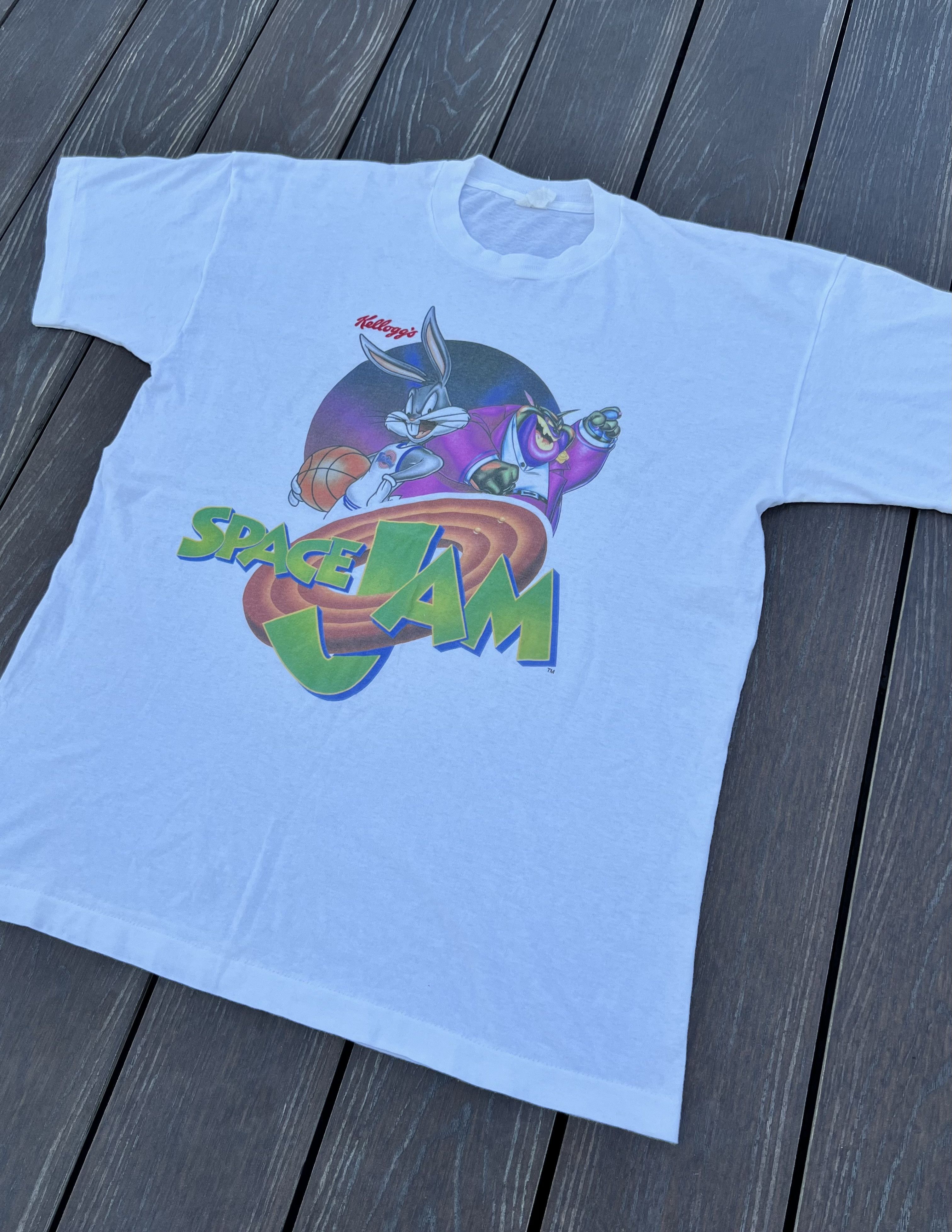Warner Bros Vintage t-shirt space jam Size US XL / EU 56 / 4 - 4 Thumbnail