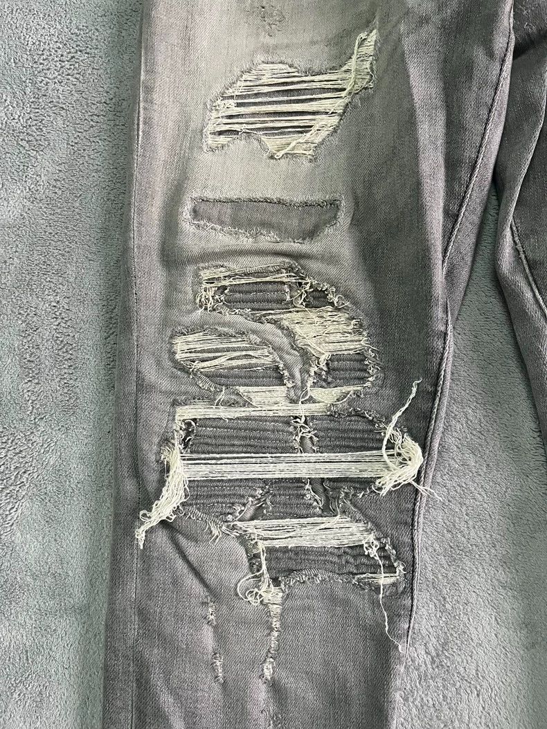 Amiri Amiri16og gray patchwork destruction genuine 2503-Nextarrow Size US 33 - 3 Thumbnail