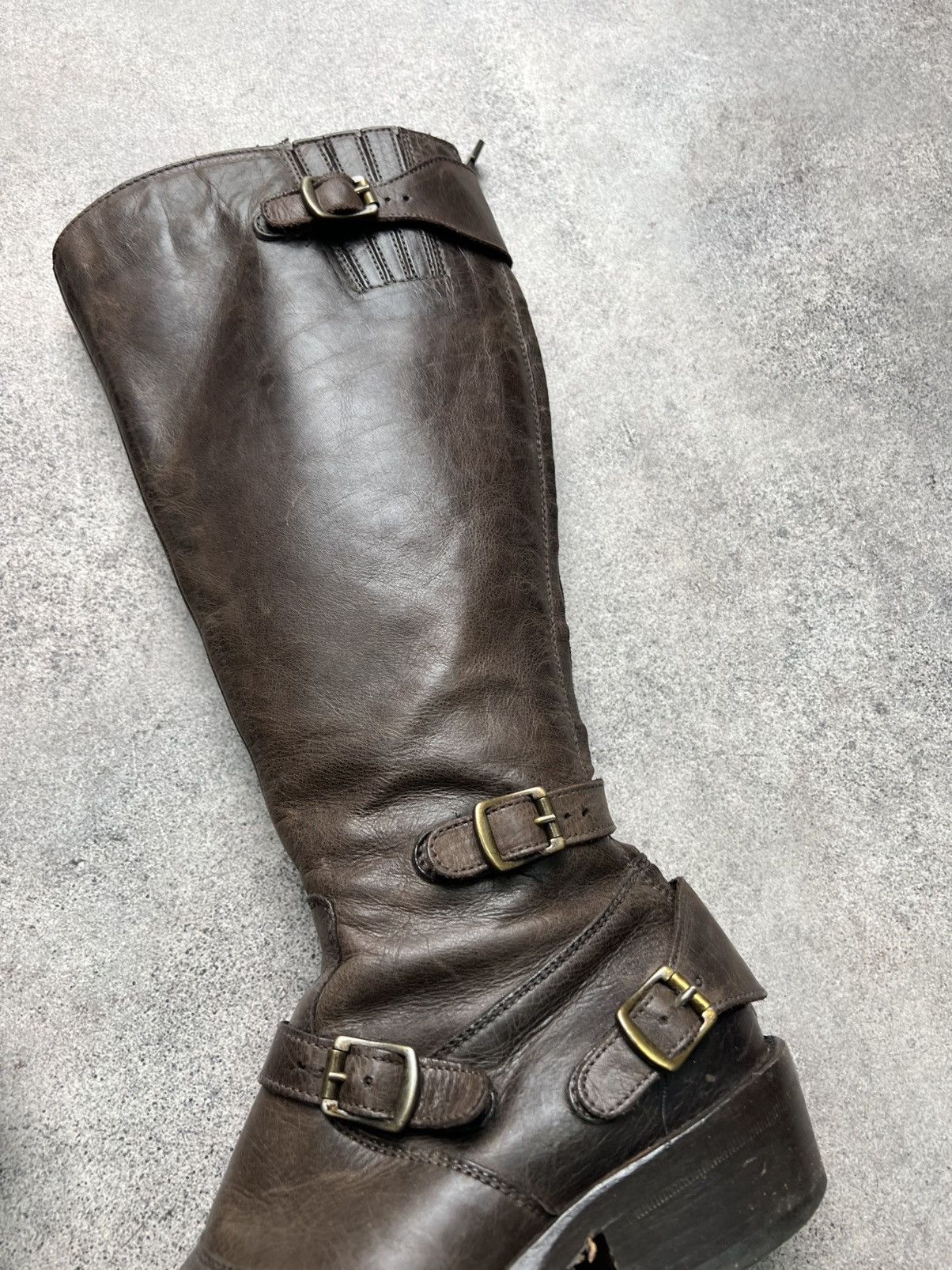 Belstaff Belstaff vintage biker high knee belted boots Size US 8 / IT 38 - 4 Thumbnail
