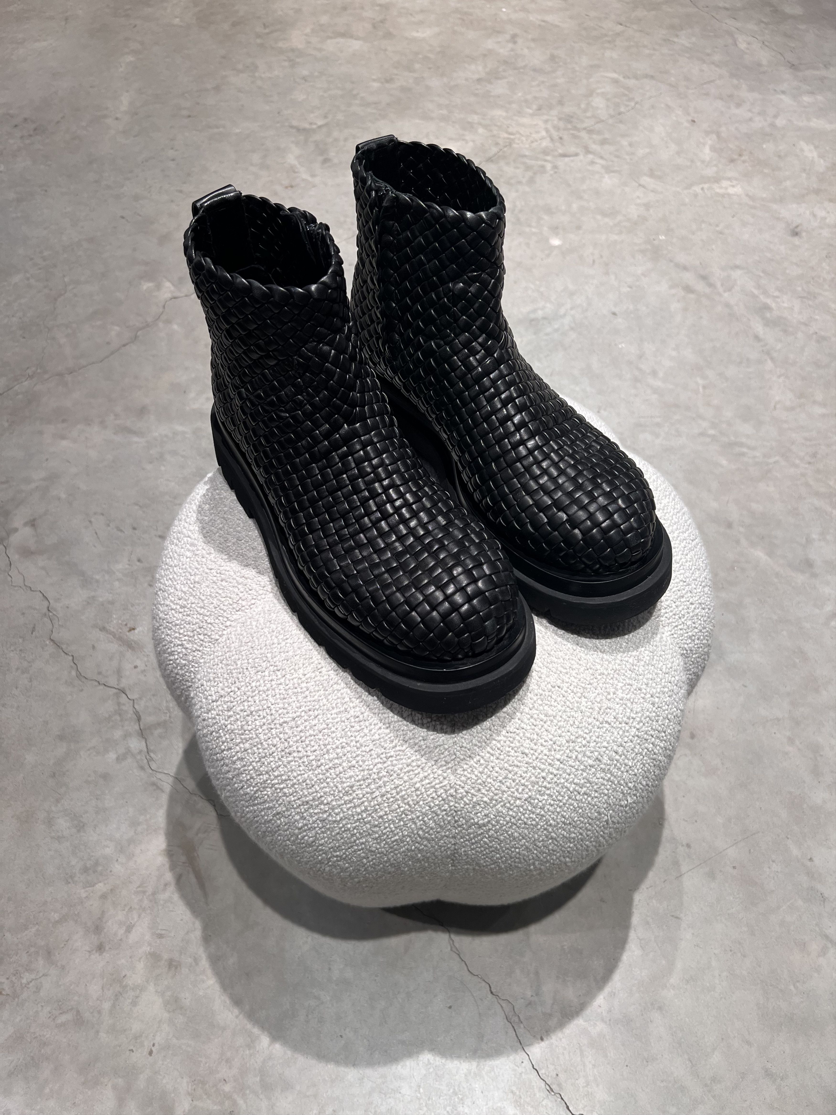 Bottega Veneta Bottega Woven Leather Boots Size US 12.5 / EU 45-46 - 1 Thumbnail