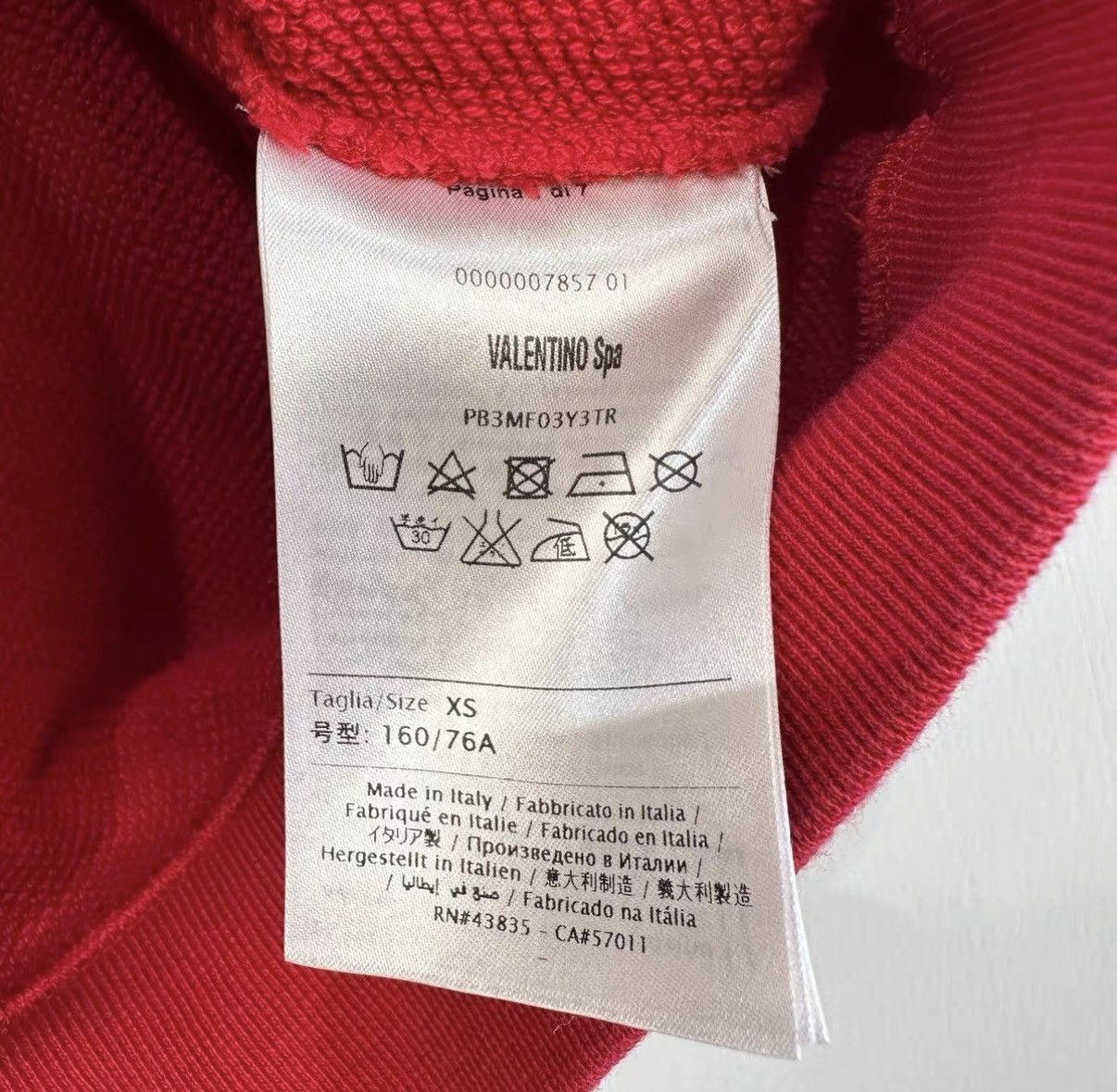 Valentino Valentino Crew Neck Sweatshirt J42 Size XS / US 0-2 / IT 36-38 - 5 Thumbnail