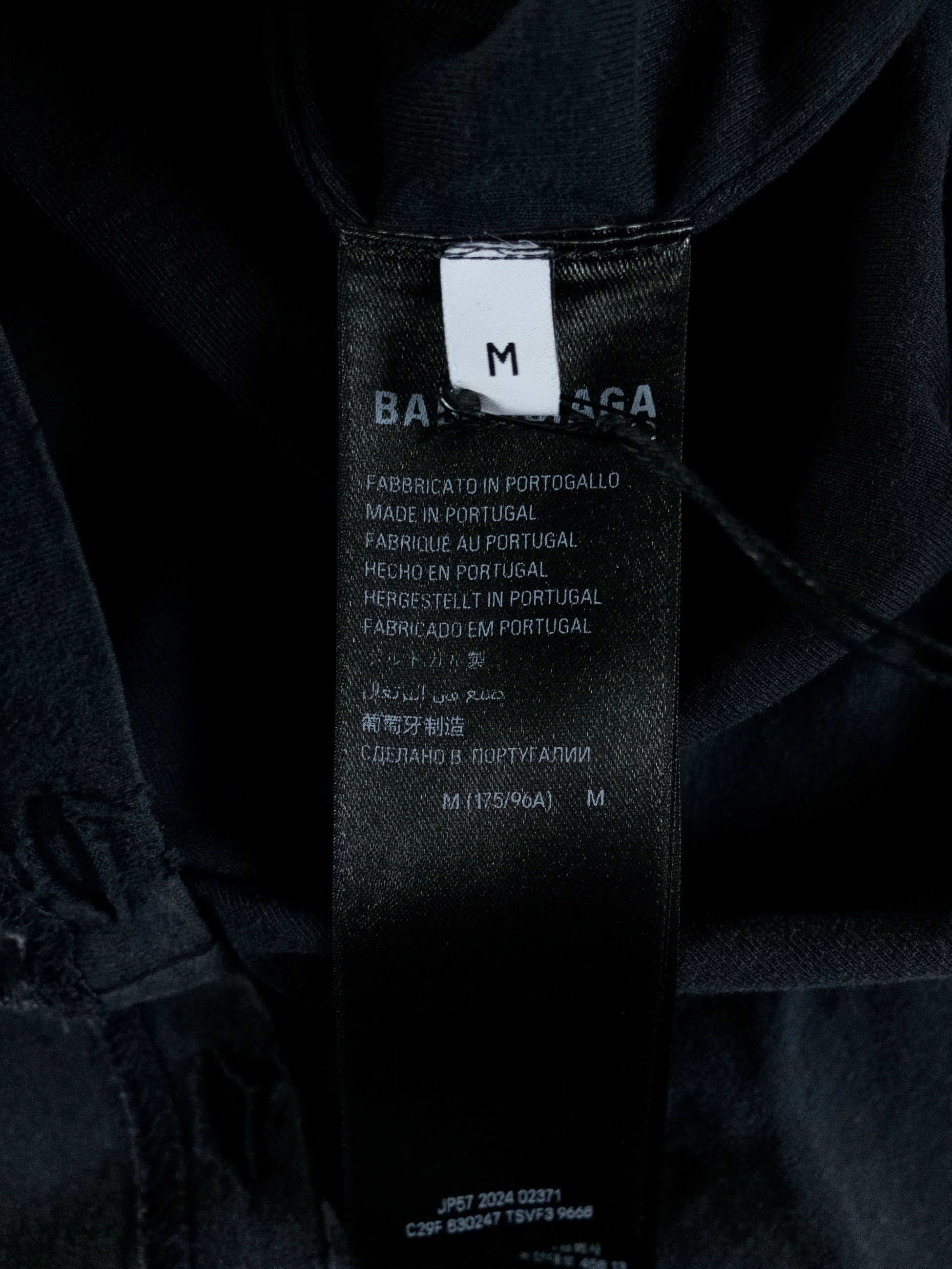 Balenciaga BALENCIAGA Political Campaign inside out black t-shirt M Size US M / EU 48-50 / 2 - 10 Thumbnail
