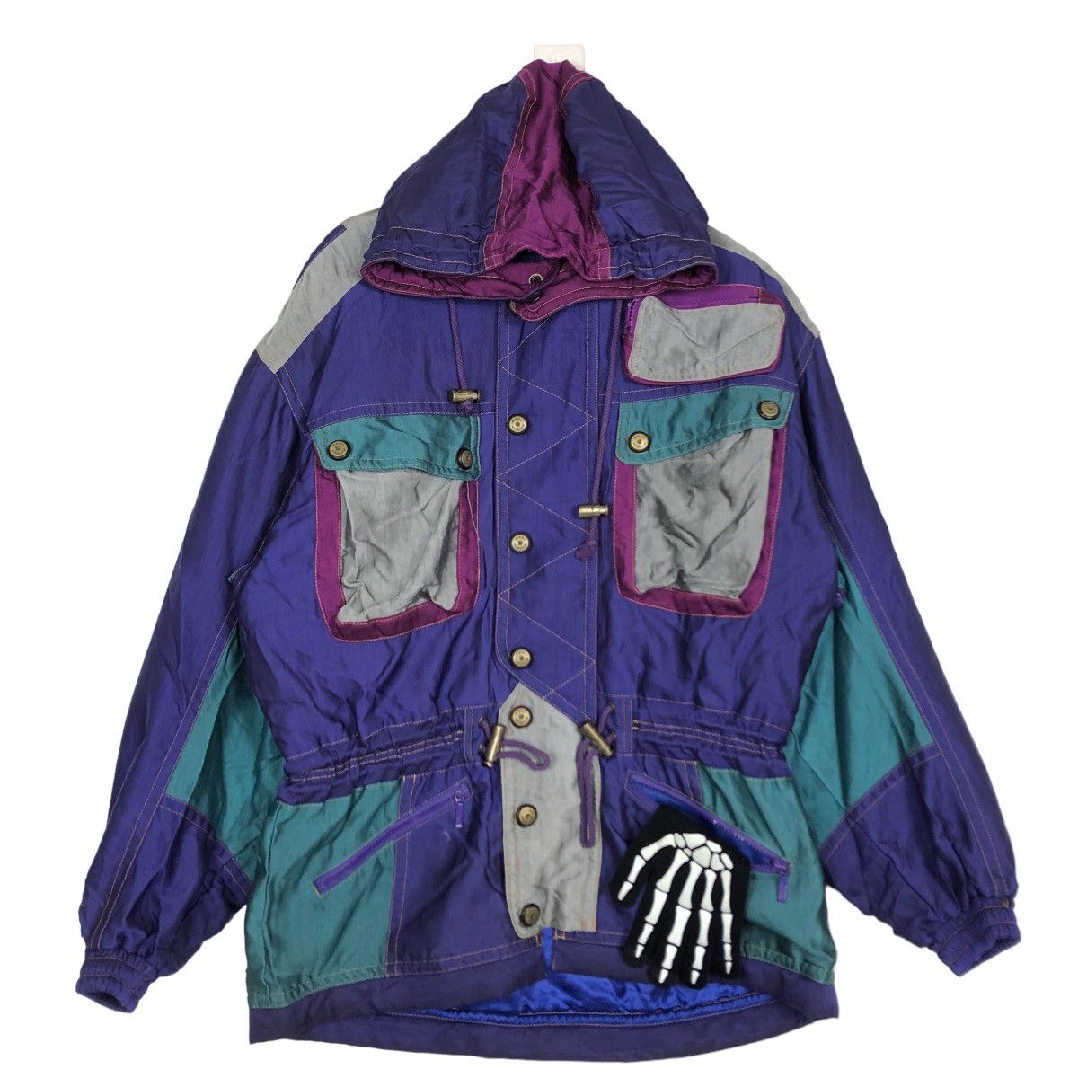 Japanese Brand 🔥90’s Vintage Ski Jacket Cargo Pocket Anzi Besson Japan Size US L / EU 52-54 / 3 - 2 Thumbnail