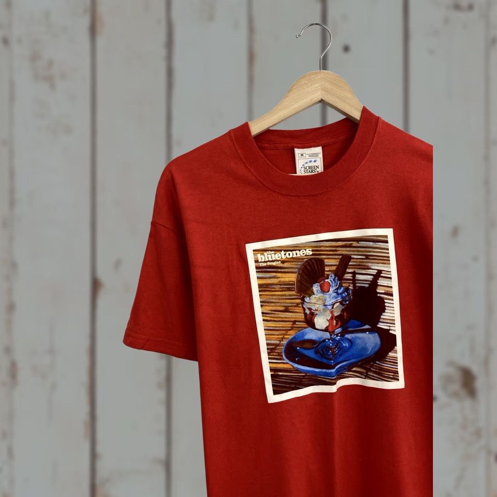 Fruit Of The Loom Vintage The Bluetones t-shirt M red 90s Shirt Men Medium XS/S? Size US M / EU 48-50 / 2 - 1 Thumbnail