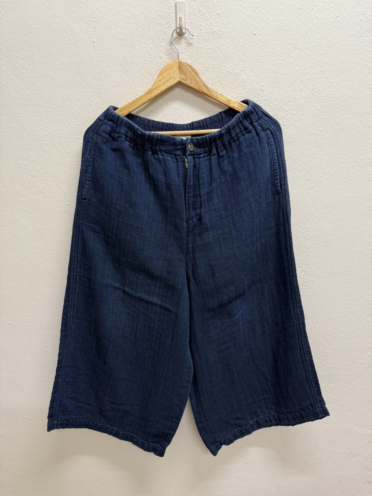Issey Miyake × Japanese Brand × Vintage Vintage Plantation Issey Miyake Linen Flare Palazo Pants Size 28" / US 6 / IT 42 - 16 Thumbnail