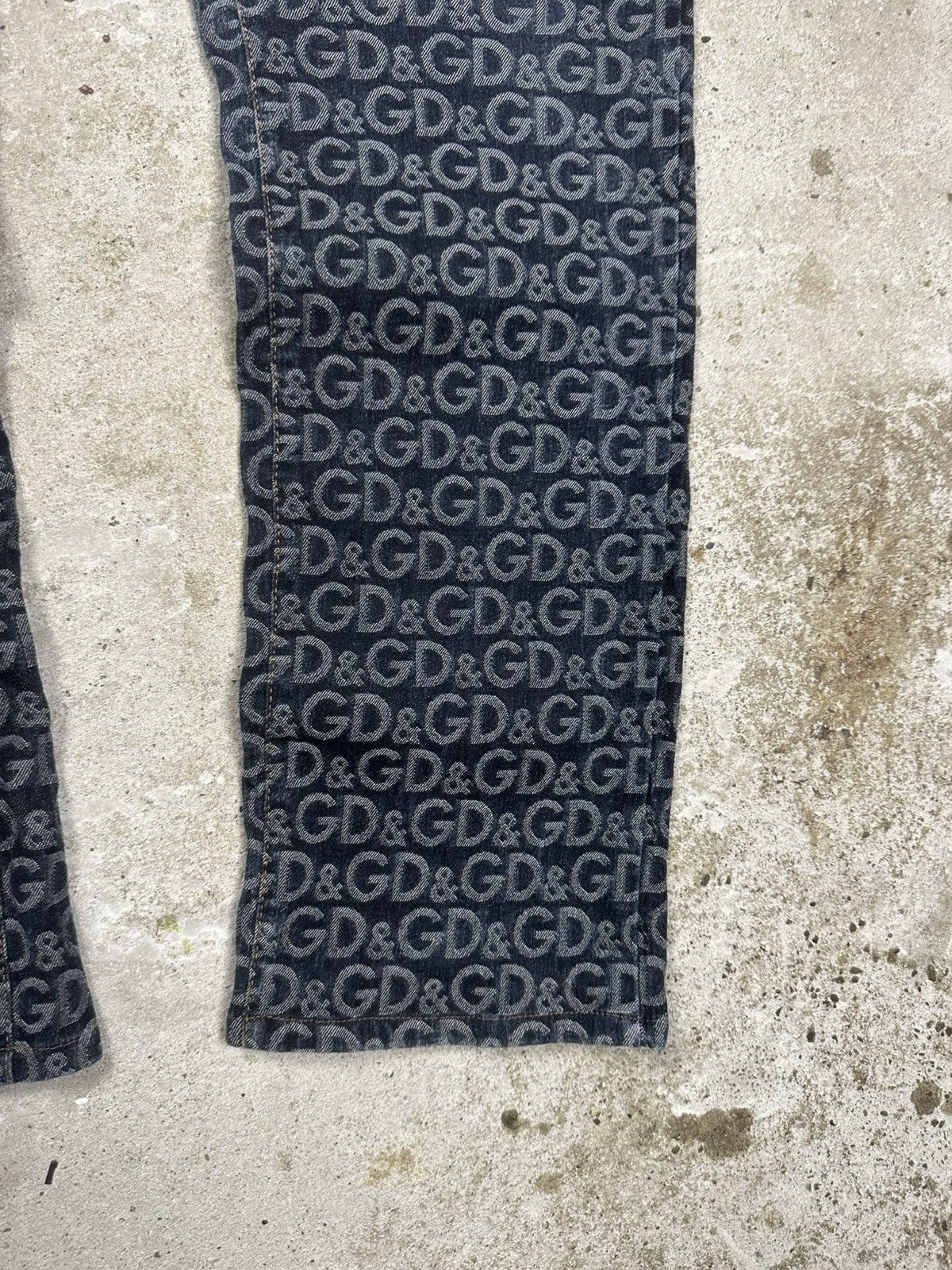 Dolce & Gabbana 2001 Dolce & Gabbana Monogram DG Jeans Denim Pants Size 29" - 4 Thumbnail