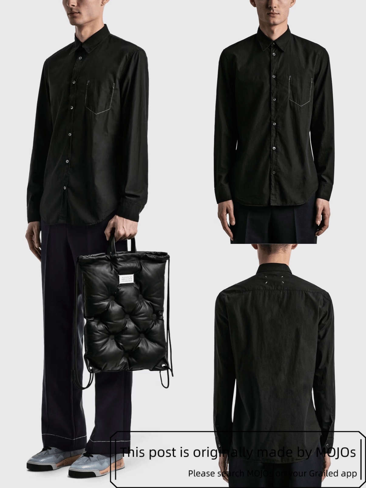 Maison Margiela Sz 40 Maison Margiela 21SS White Suture Shirt mojos713 Size US L / EU 52-54 / 3 - 9 Thumbnail