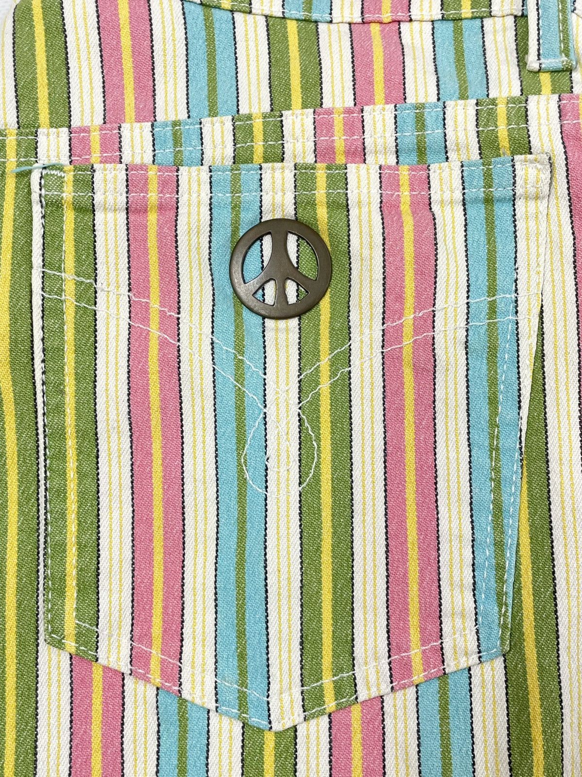 Moschino Moschino Jeans Vintage Striped Carnival Pants Size 31" - 7 Thumbnail