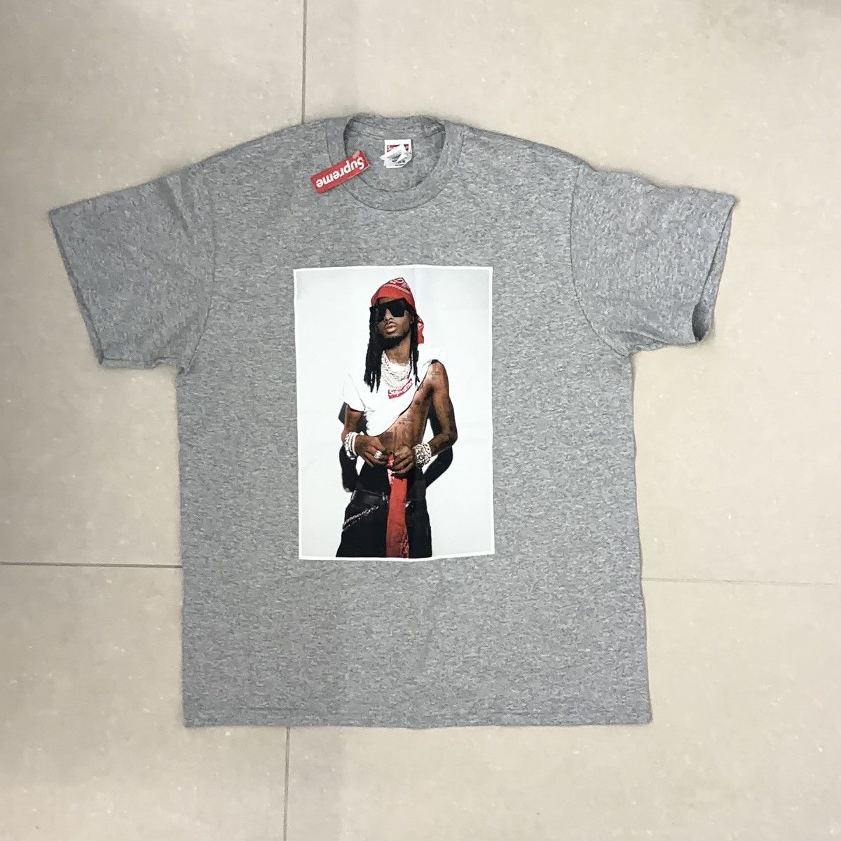 Supreme Supreme x Playboi Carti T-Shirt Heather Grey | Grailed