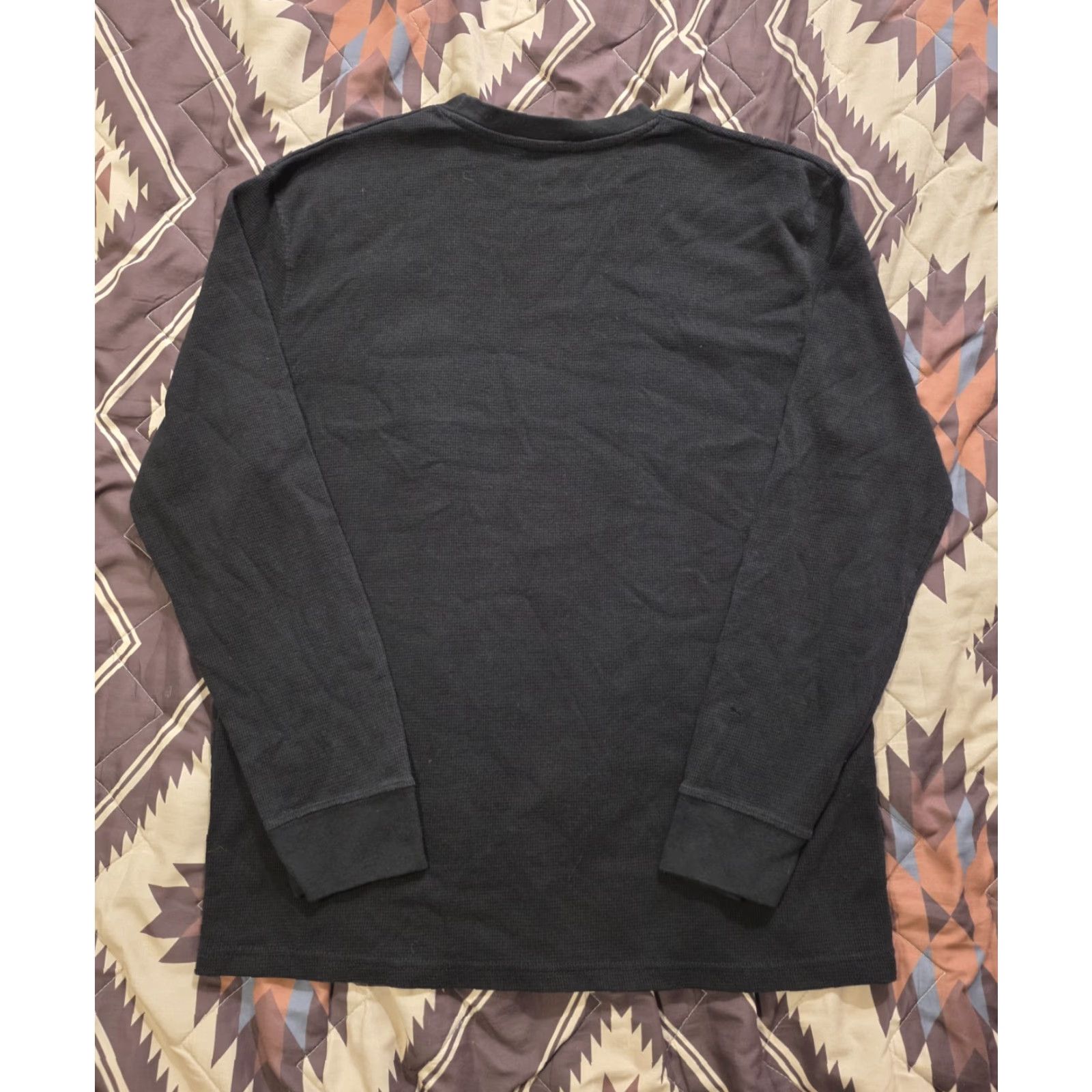 Tapout Tapout Y2K Long Sleeve Thermal Muscle Shirt Black XL Mens Crew Neck Graphic Print Slim Fit T-Shirt Size US XL / EU 56 / 4 - 2 Thumbnail