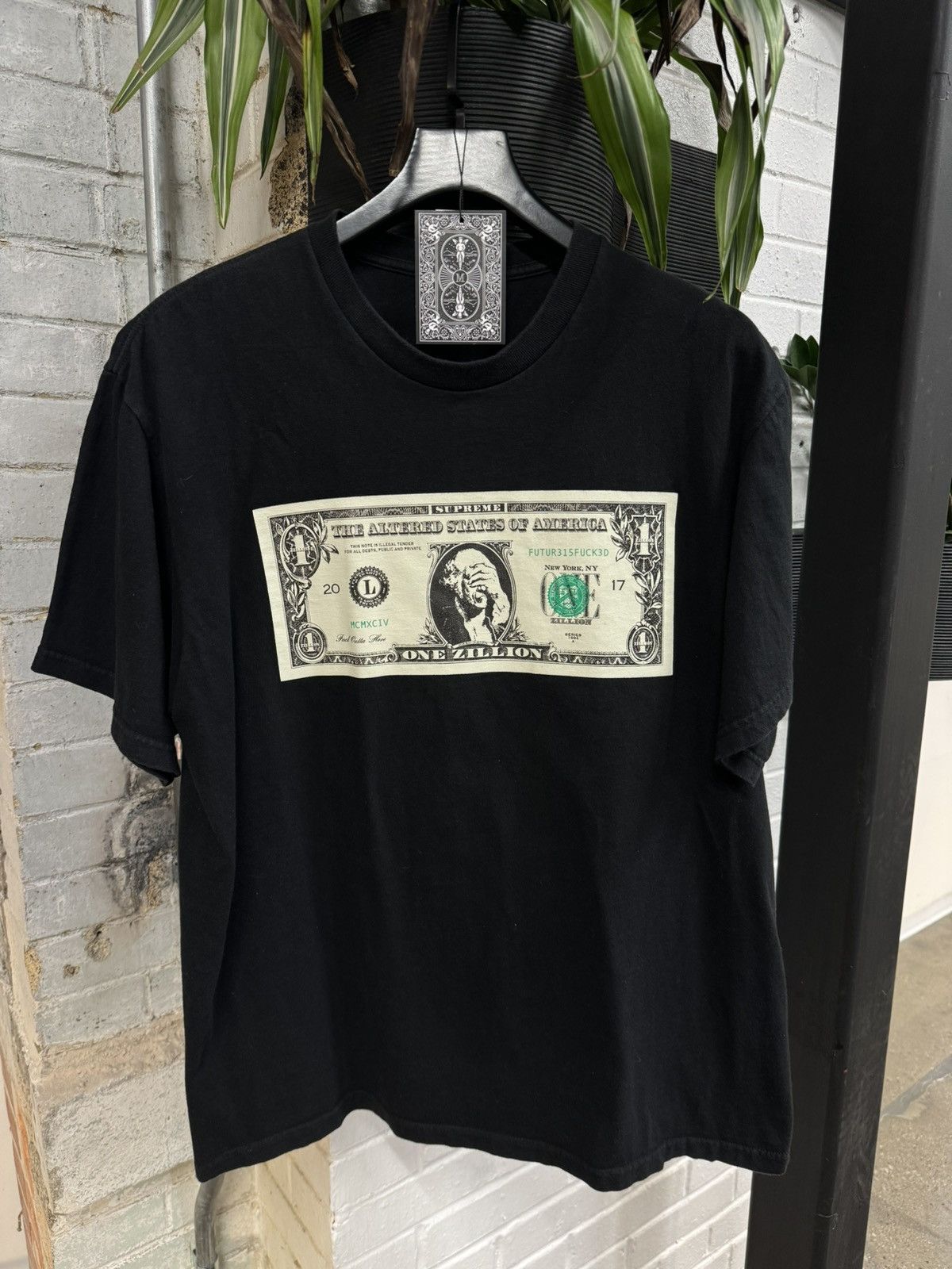 Supreme Dollar Tee fechas Black