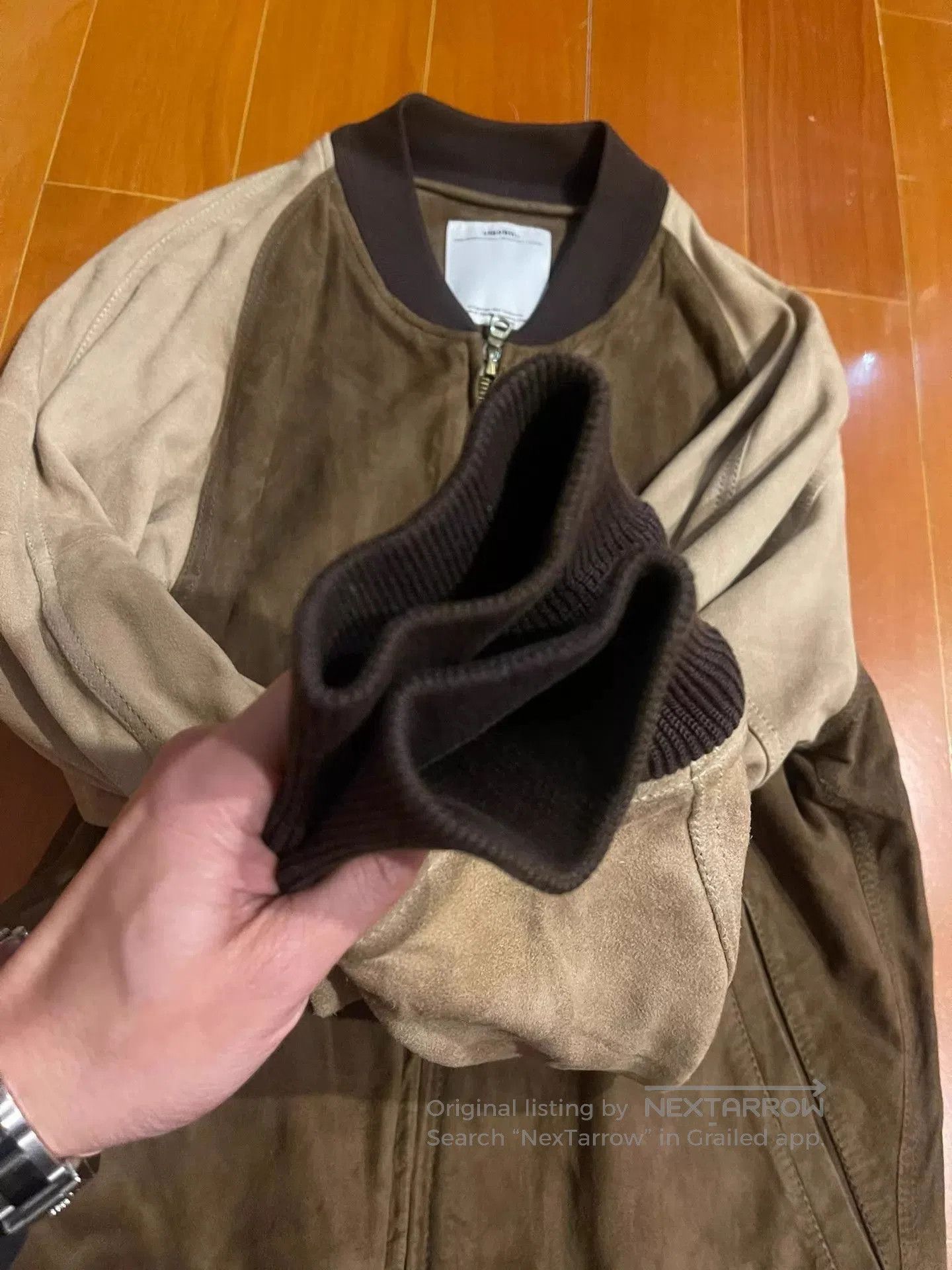 Visvim Brown Two-Tone Bomber Jacket Size S. Size US S / EU 44-46 / 1 - 4 Thumbnail