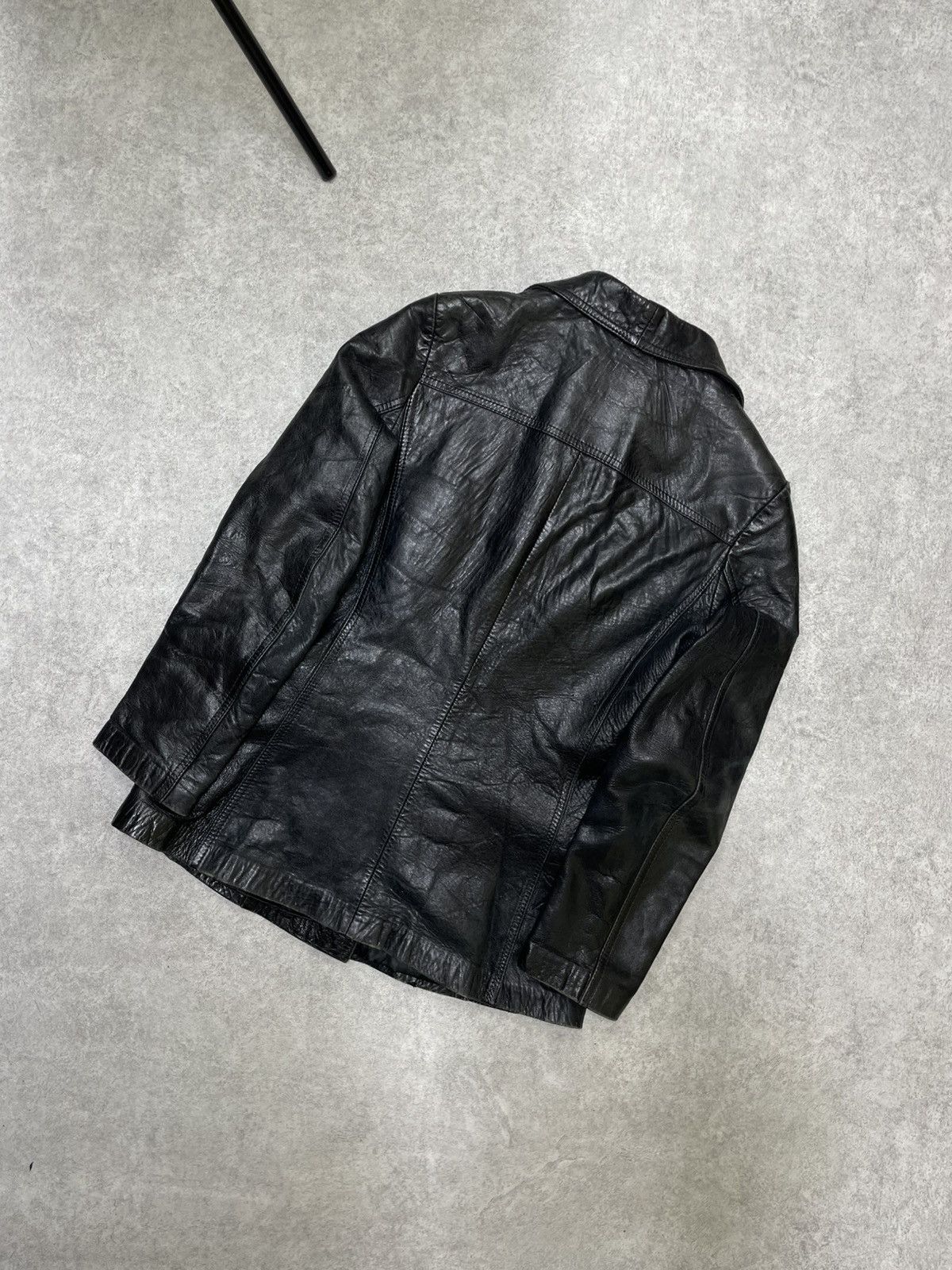 If Six Was Nine × Japanese Brand × Le Grande Bleu (L.G.B.) Distressed Leather Jacket – LGB / If Six Was Nine Energy Size US M / EU 48-50 / 2 - 10 Thumbnail