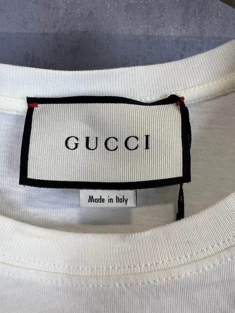 Gucci Gucci Embroidered bear red and blue LOGO short sleeves 2503 Size US XXS / EU 40 - 4 Thumbnail