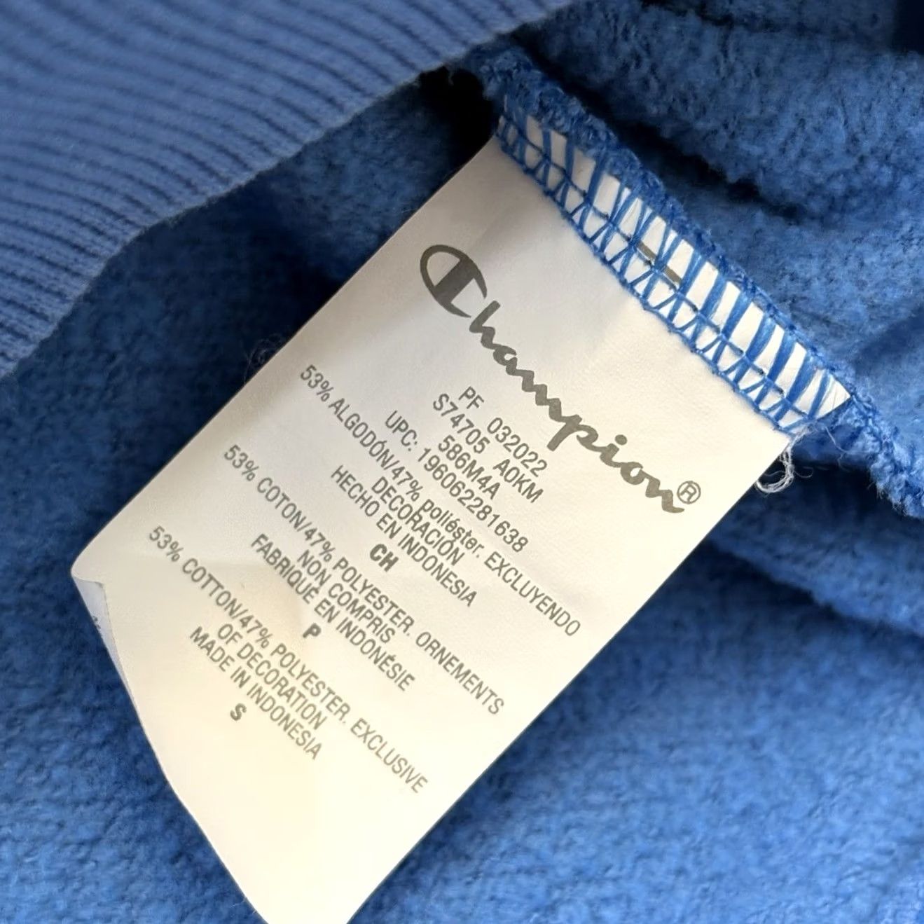 Champion Champion Hoodie Size S Blue Vintage Wash Varsity Script Logo Men's Size US S / EU 44-46 / 1 - 7 Thumbnail