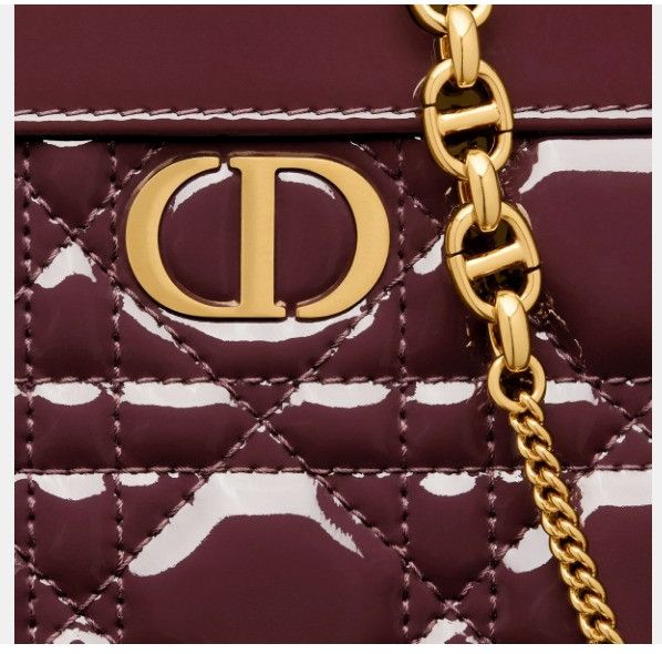 Dior o1w1db11024 Size: OS / Caro Zipped Pouch in Amaranth Size ONE SIZE - 5 Thumbnail