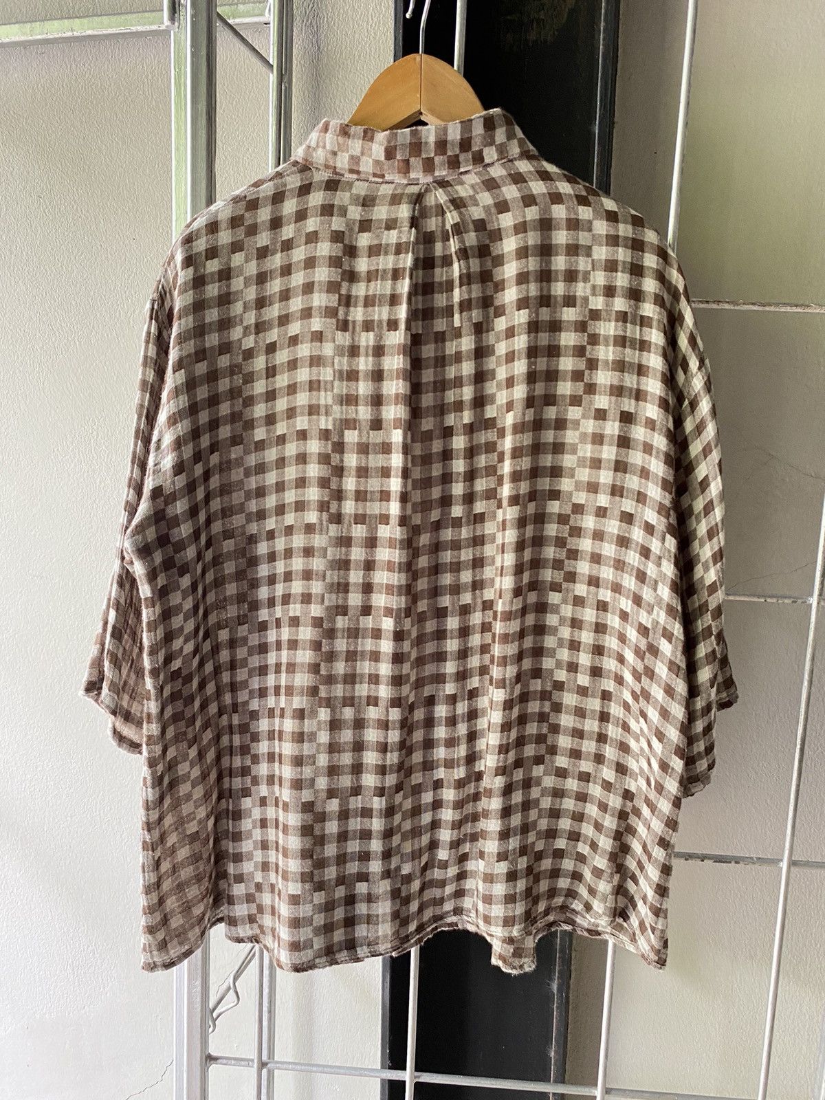 Issey Miyake Plantation brow plaid shirt Size M / US 6-8 / IT 42-44 - 9 Thumbnail