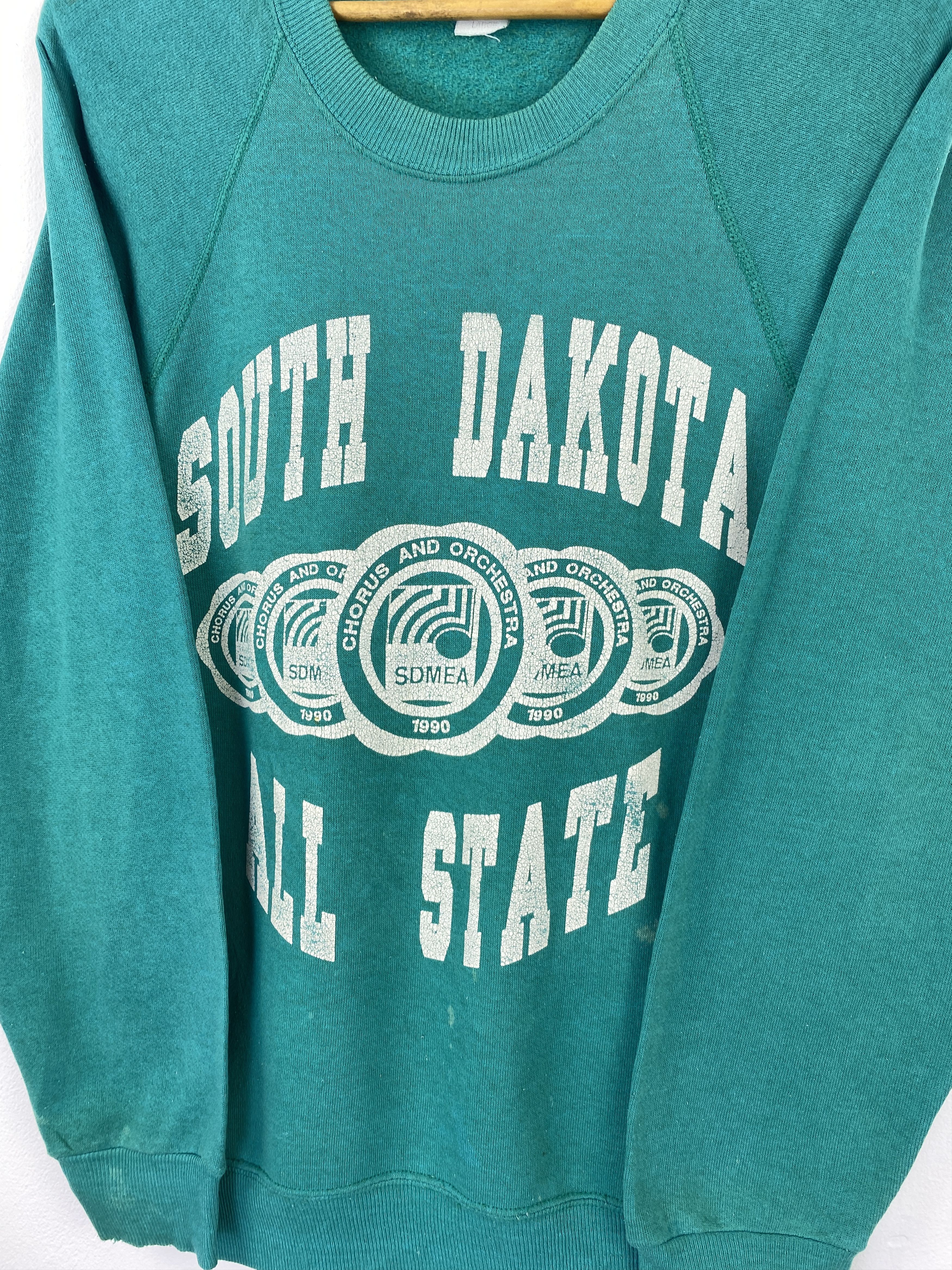 Lee Vintage 90s Lee South Dakota All State Sweatshirt SH0440 Size US L / EU 52-54 / 3 - 9 Thumbnail