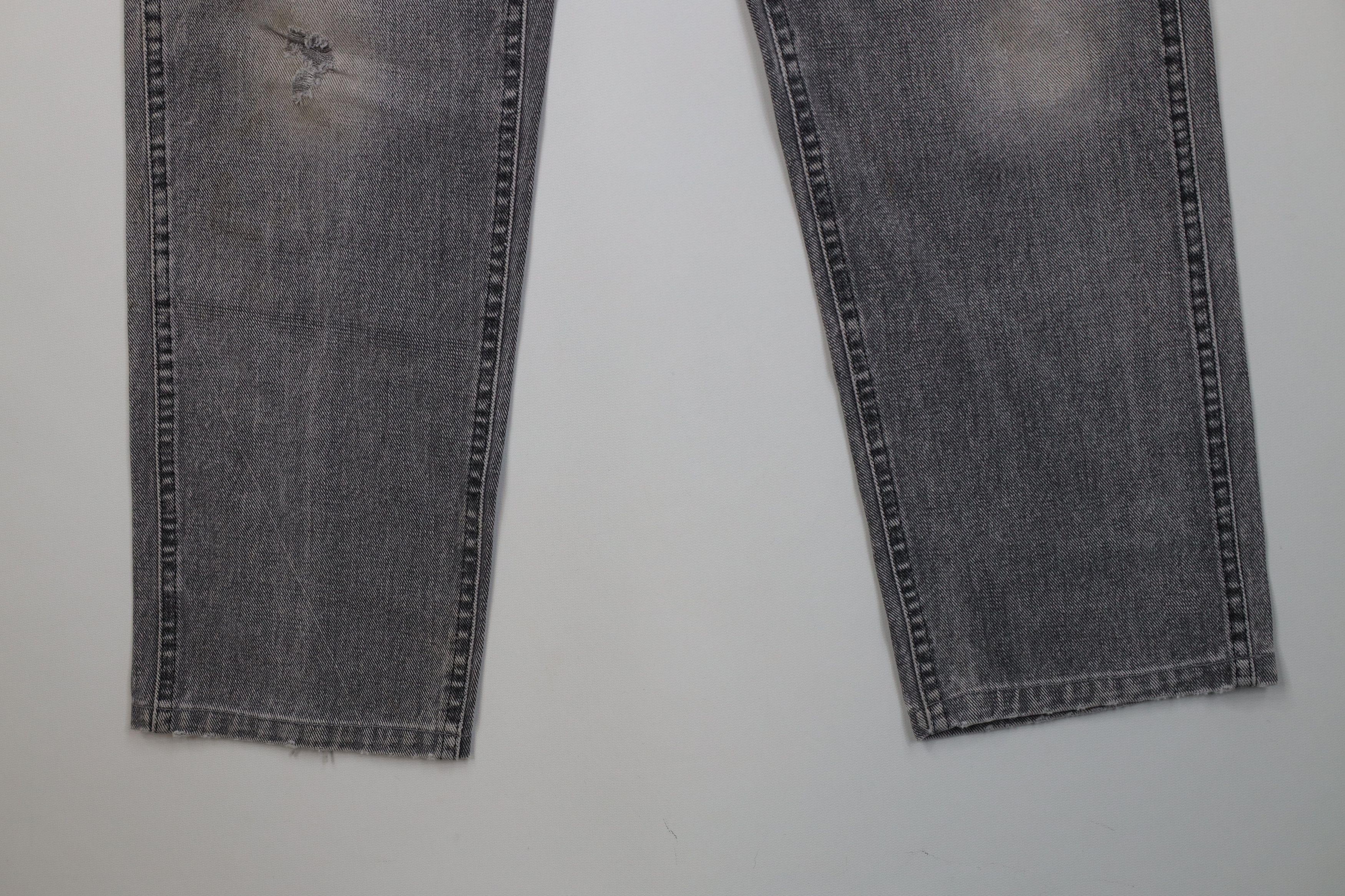 Lee Vintage 90s Lee Straight Leg Denim Jeans Gray Cotton USA Size US 34 / EU 50 - 4 Thumbnail