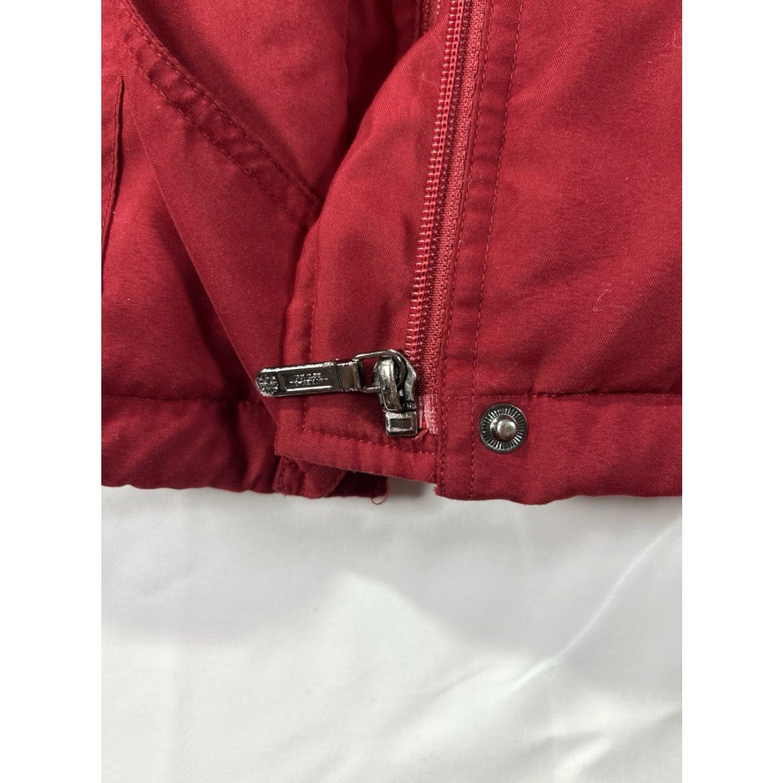 Ralph Lauren Lauren Ralph Lauren Down Jacket Womens M Red Parka Hooded Fur Trim Zipper Pockets Winter Casual Coat Size M / US 6-8 / IT 42-44 - 6 Thumbnail