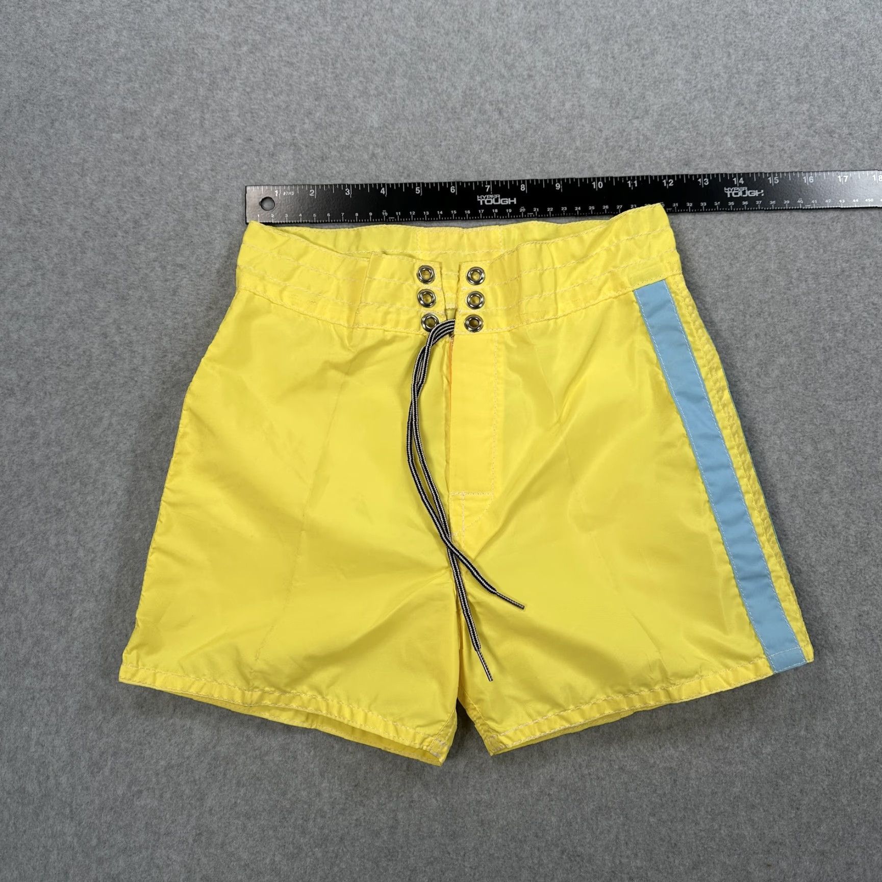 Vintage Birdwell Beach Britches Board Shorts Mens 28 Yellow Blue Boardshorts Swim Trunks Surf Retro Womens?? Size US 28 / EU 44 - 2 Thumbnail