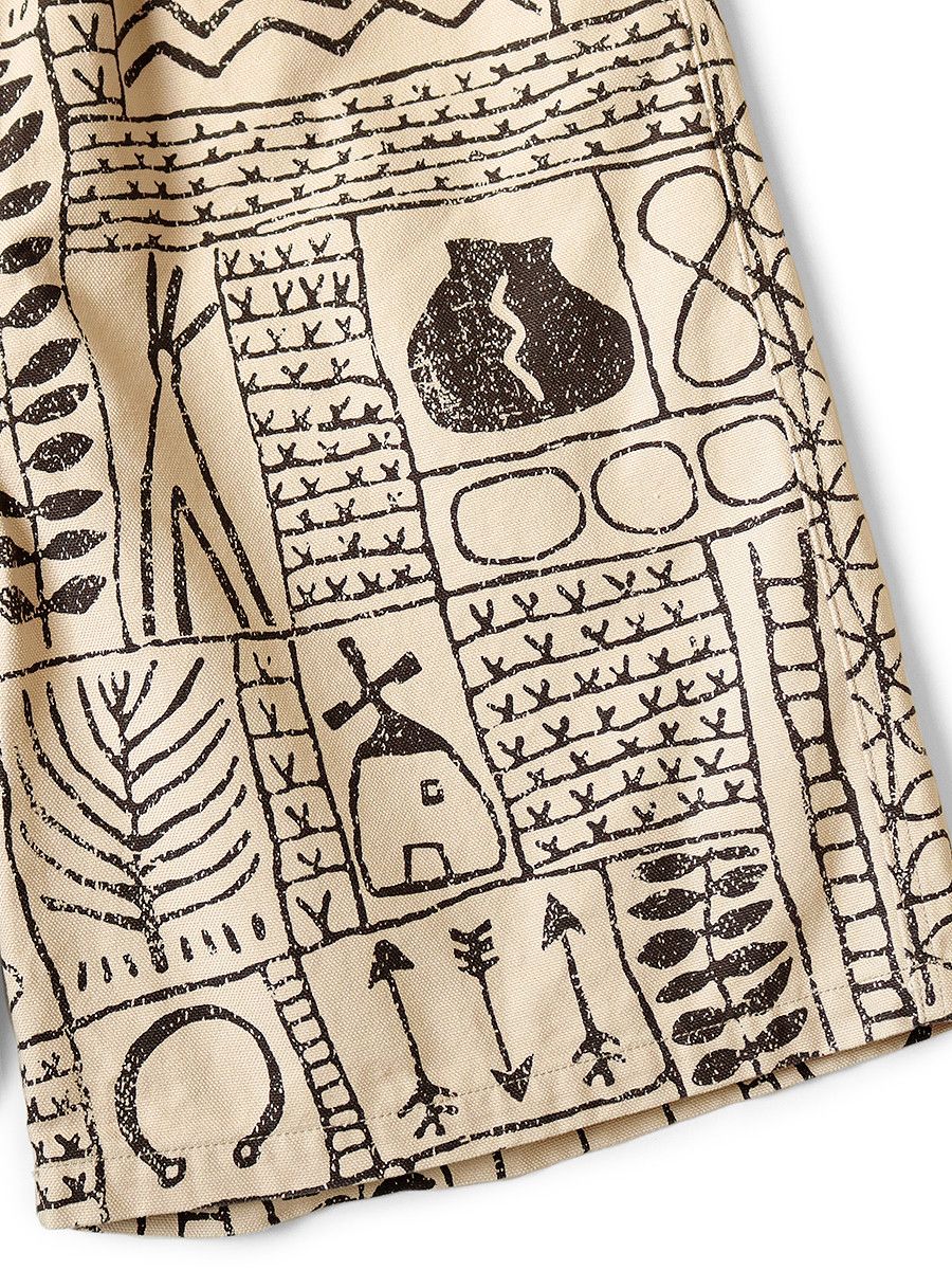 Kapital Kapital Canvas canyon land pattern easy shorts Size US 34 / EU 50 - 7 Thumbnail