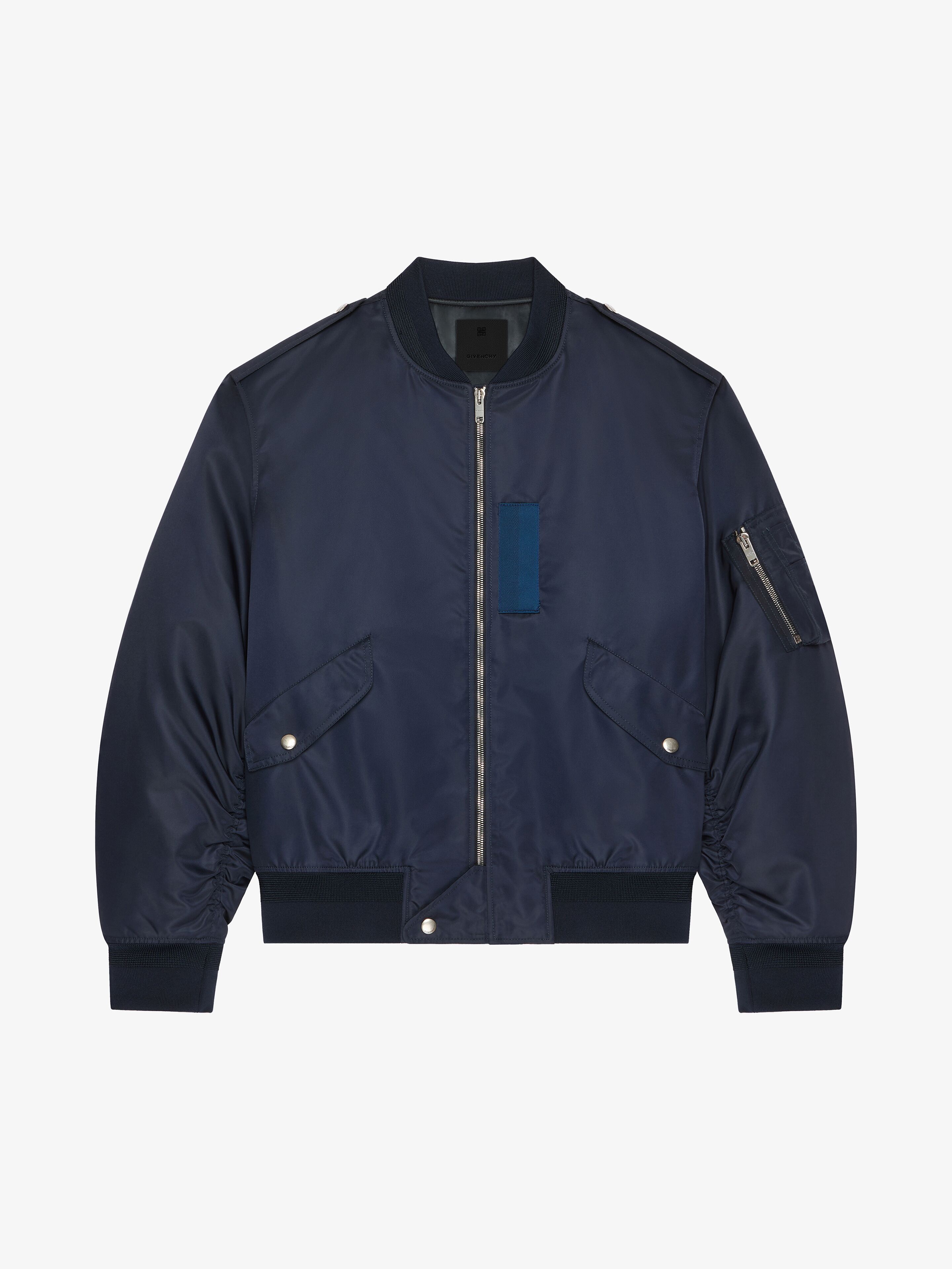 Givenchy o1w1db10925 Bomber Jacket in Blue Size US M / EU 48-50 / 2 - 1 Thumbnail