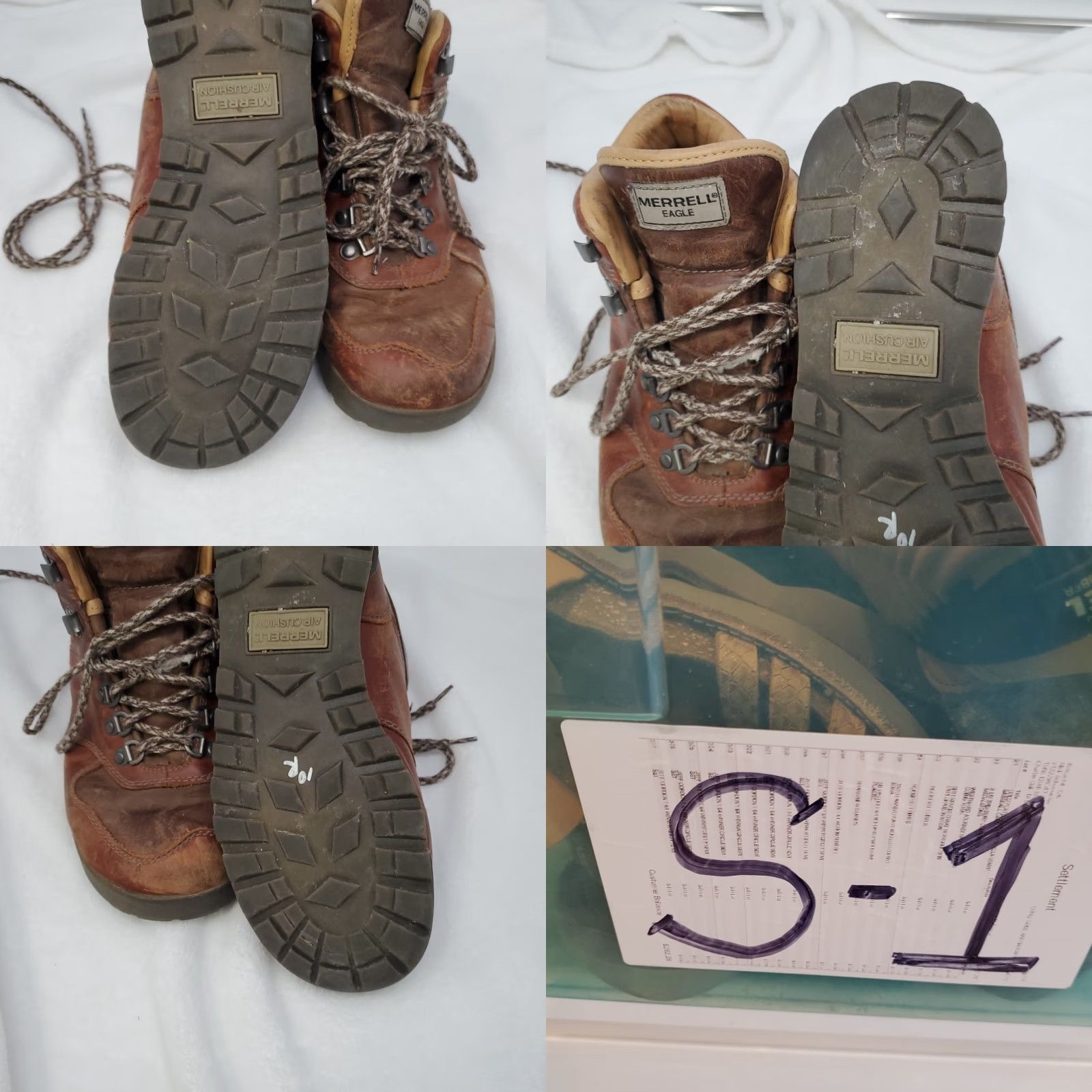 Merrell Merrell Eagle Luxe Sunned Hiking Boots Mens 7.5 Brown Leather Waterproof Ankle Shaft Suede Boots Vintage Style Size US 8 / EU 41 - 11 Thumbnail