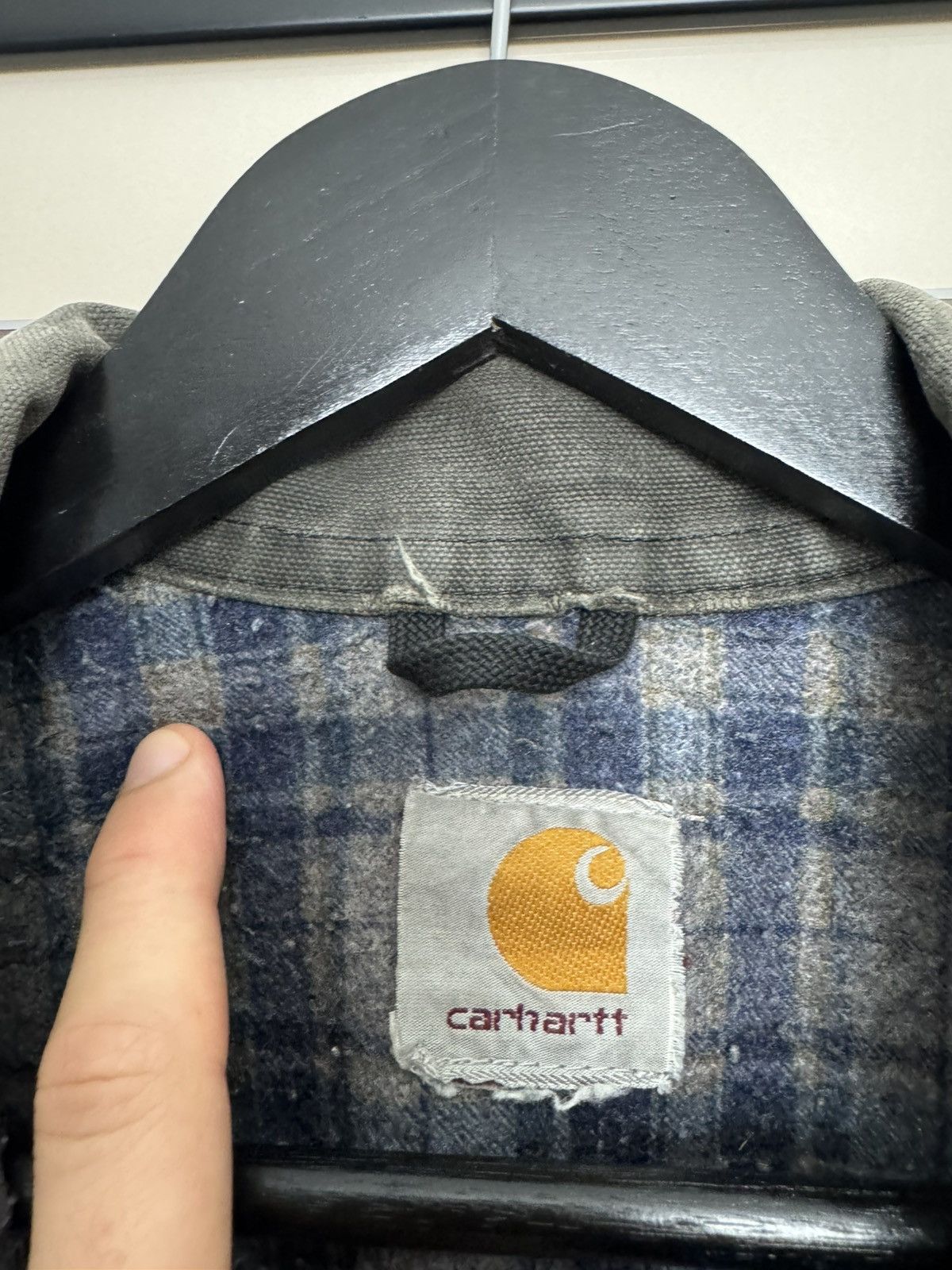Carhartt RARE Vintage 90s Carhartt Detroit Jacket Grey Brown Faded Size US L / EU 52-54 / 3 - 7 Thumbnail