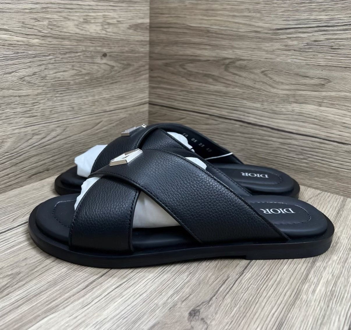 Dior Dior Black CD Slide Sandals J41 Size US 6.5 / EU 39-40 - 1 Thumbnail