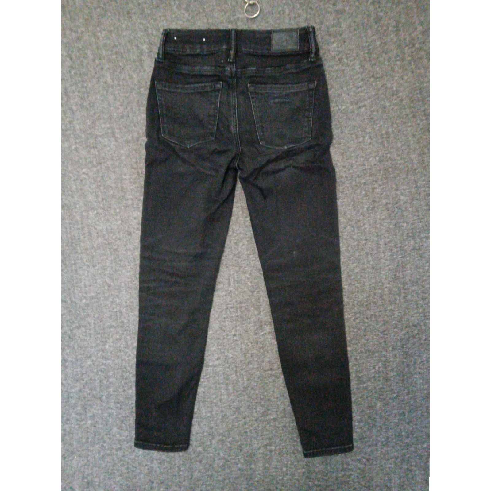 American Eagle Outfitters American Eagle Women's Black Jeans Tapered Size 0 X-Short Size 25" / US 0 / IT 36 - 2 Thumbnail