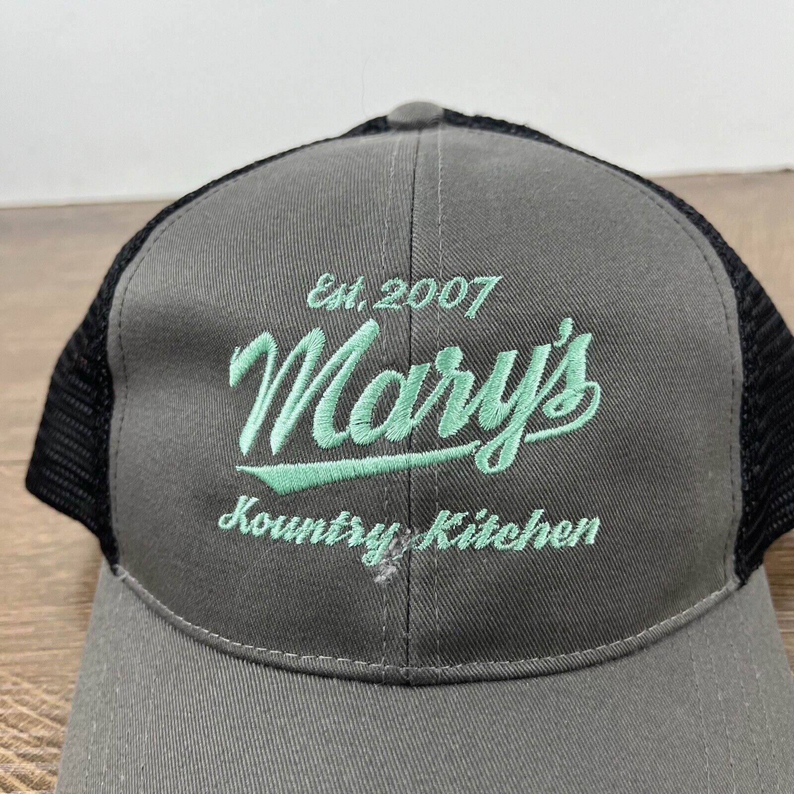 Other Marys Kountry Kitchen Hat Gray Cap Adjustable Hat Gray Adult Size ONE SIZE - 7 Thumbnail