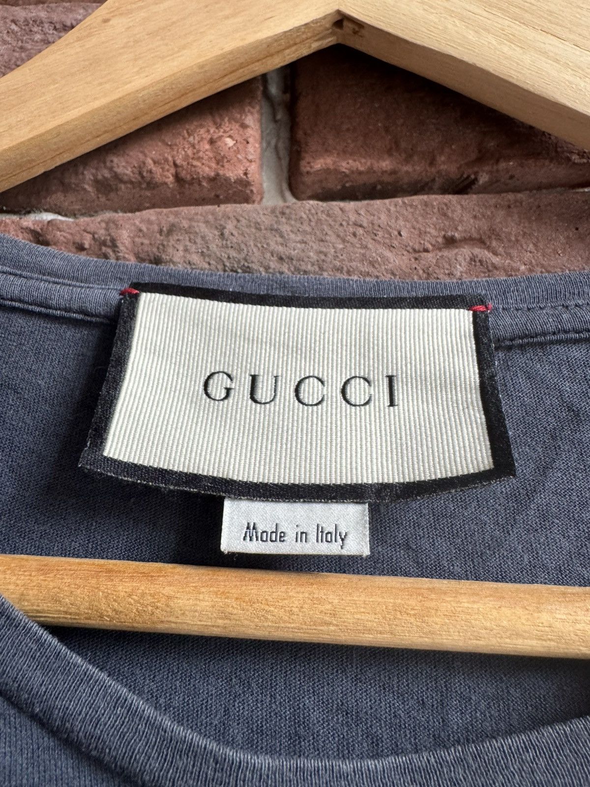 Gucci Rare Grey Gucci Logo T-Shirt Highest Designer Grail S Italy Size US S / EU 44-46 / 1 - 11 Thumbnail
