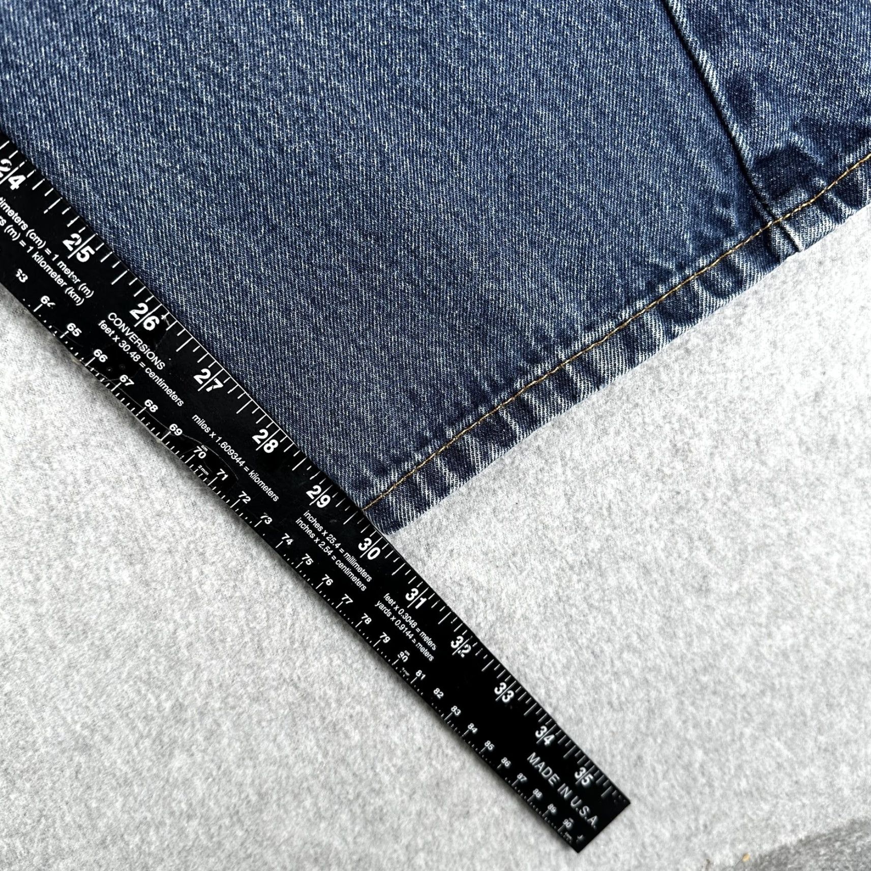 Levi's Levi's 505 Jeans Mens 38x30 Blue Medium Wash Straight Leg Regular Fit Denim Pants Size US 38 / EU 54 - 7 Thumbnail