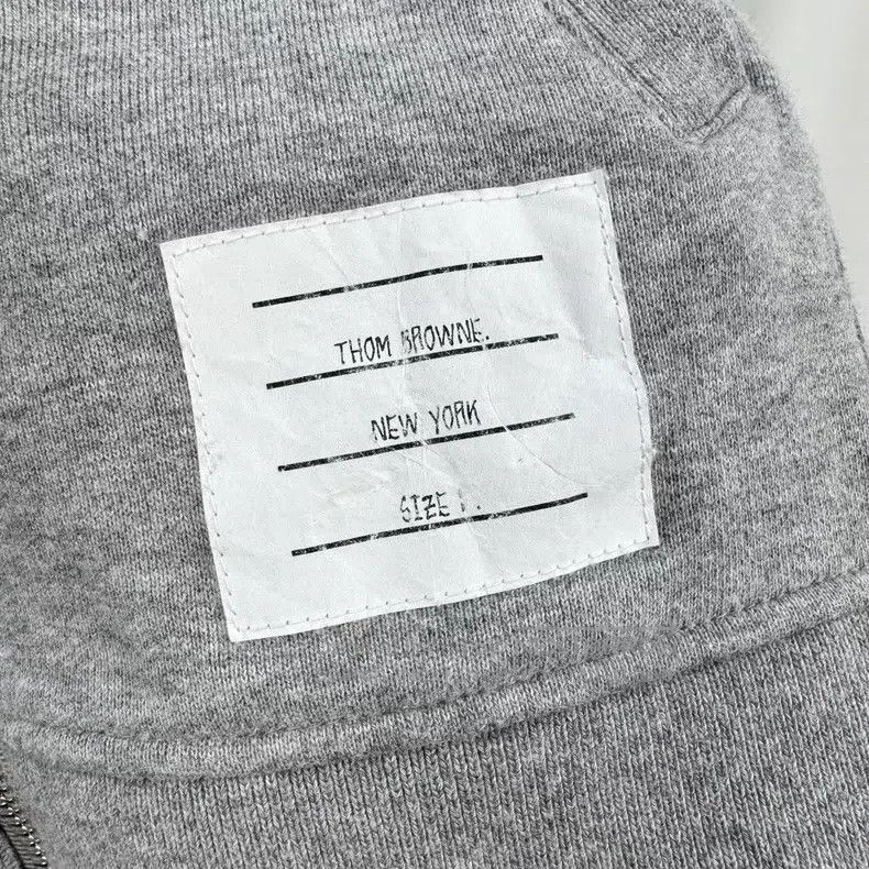 Thom Browne Thom Browne Gray Zip-Up Hoodie Size US S / EU 44-46 / 1 - 5 Thumbnail