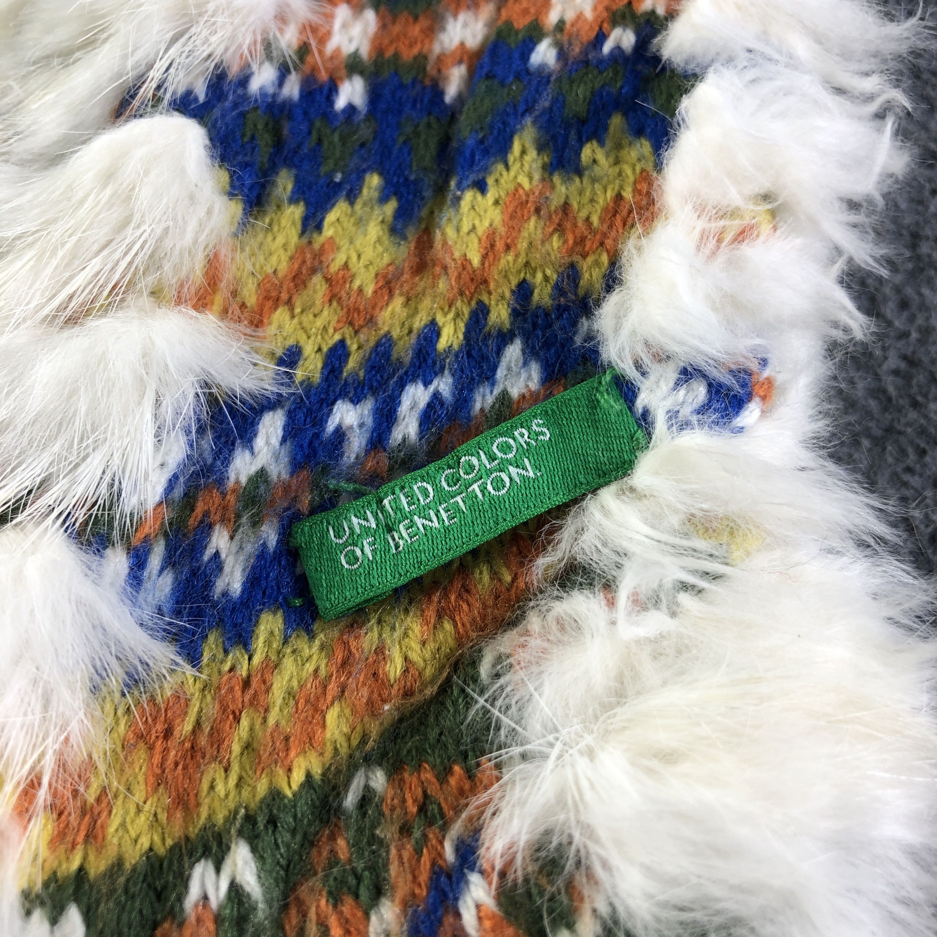 United Colors Of Benetton United Colors Of Benetton Wool Scarf Muffler V2752 Size ONE SIZE - 4 Thumbnail