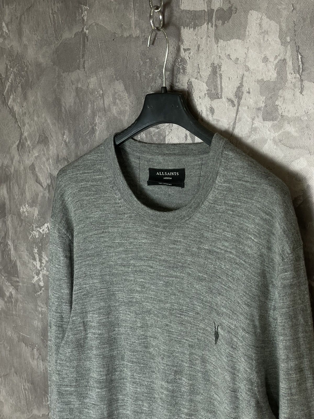 Allsaints AllSaints Trias Crew Waffle Knit Wool Rare Sweater Size US M / EU 48-50 / 2 - 7 Thumbnail