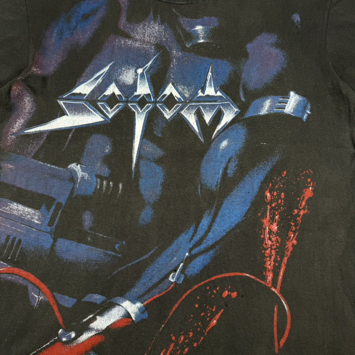 Band Tees Vintage 90s Sodom Tapping The Vein Euro All Over Rare Shirt Size US L / EU 52-54 / 3 - 5 Thumbnail