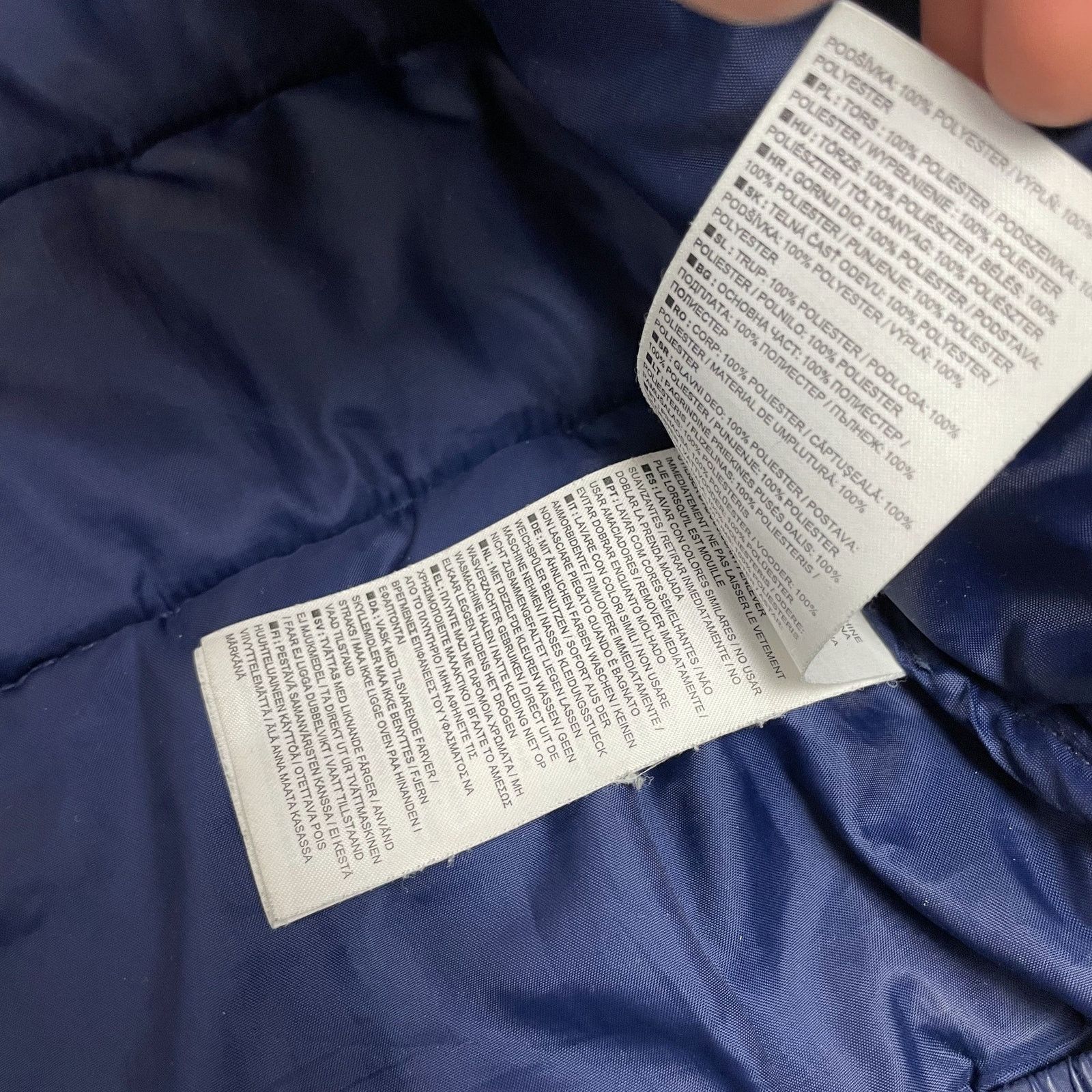 Nike Nike Men Blue Long Sleeve Full Zip Hooded Puffer Jacket XL Size US XL / EU 56 / 4 - 15 Thumbnail
