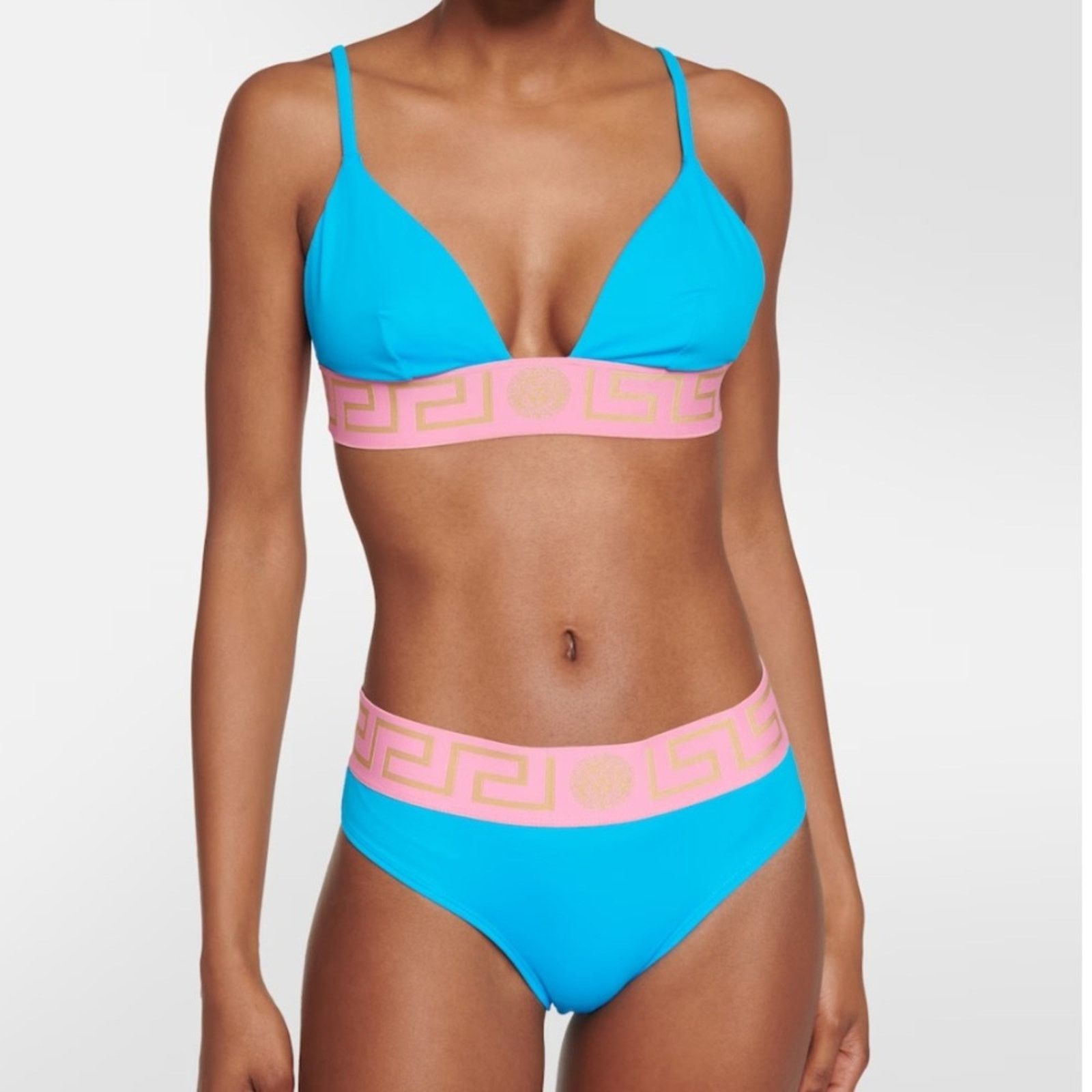 Versace NWT Versace Greco SET blue & pink bikini swim - both size 5 Size 34" / US 12 / IT 48 - 1 Thumbnail