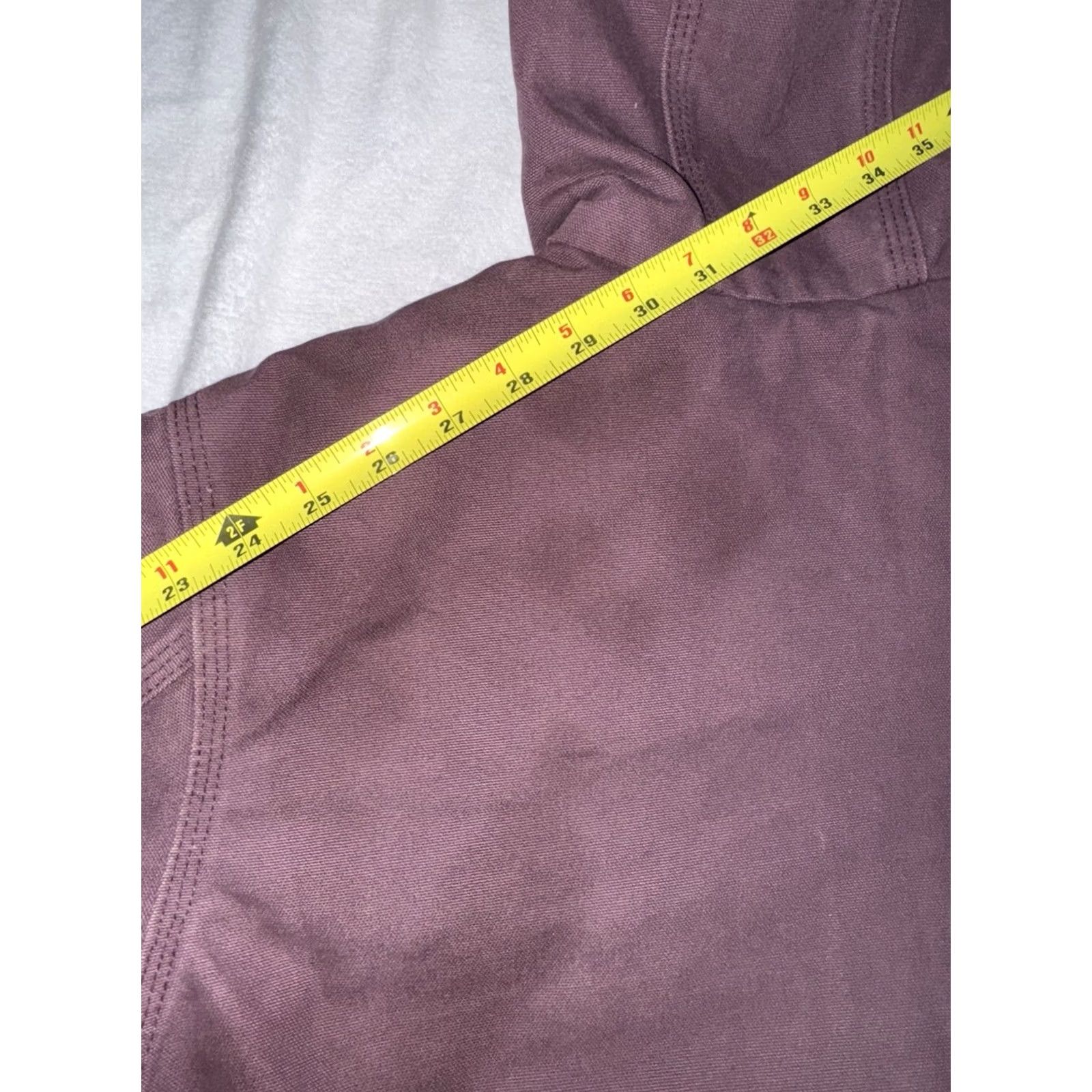 Carhartt VINTAGE Carhartt Jacket Women's LG Deep Plum WJ130 DPM Quilt Lined Full Zip GUC Size L / US 10 / IT 46 - 7 Thumbnail