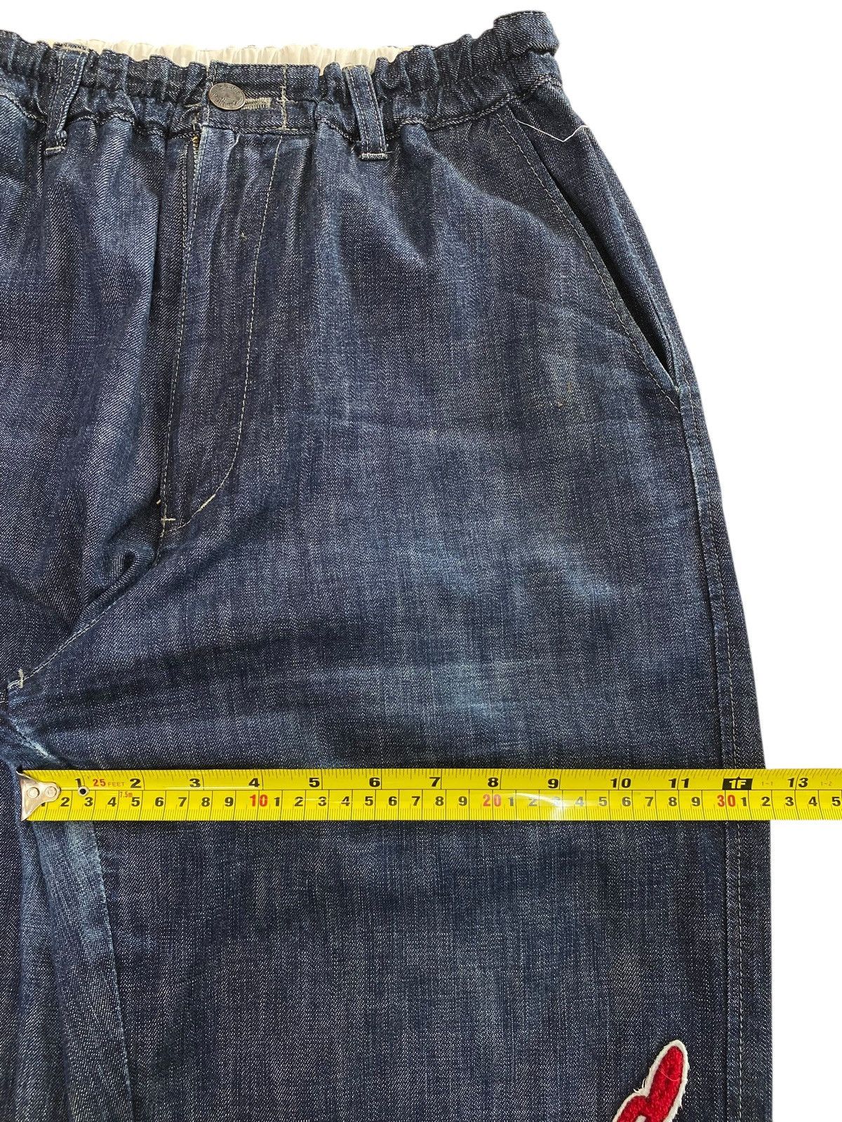 Japanese Brand Japanese Brand Dark Wash Wide Leg Denim Pants Size US 26 / EU 42 - 7 Thumbnail